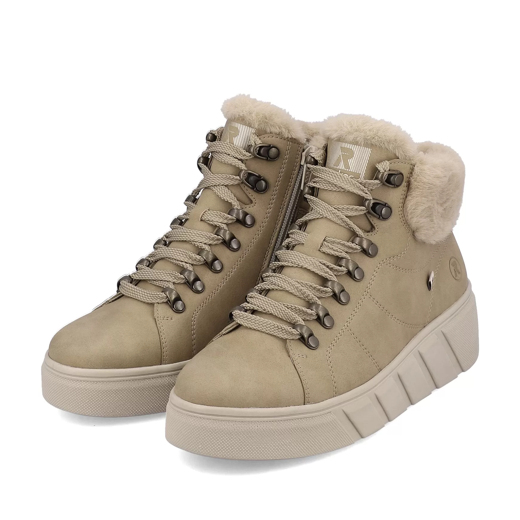 Women'S Sneaker High Clay Beige-Rieker Clearance