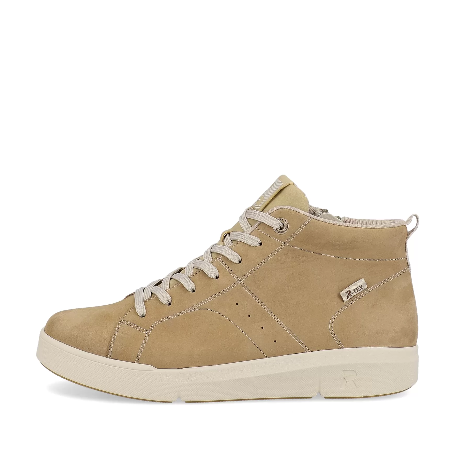 Women'S Sneaker High Cream Beige-Rieker Hot