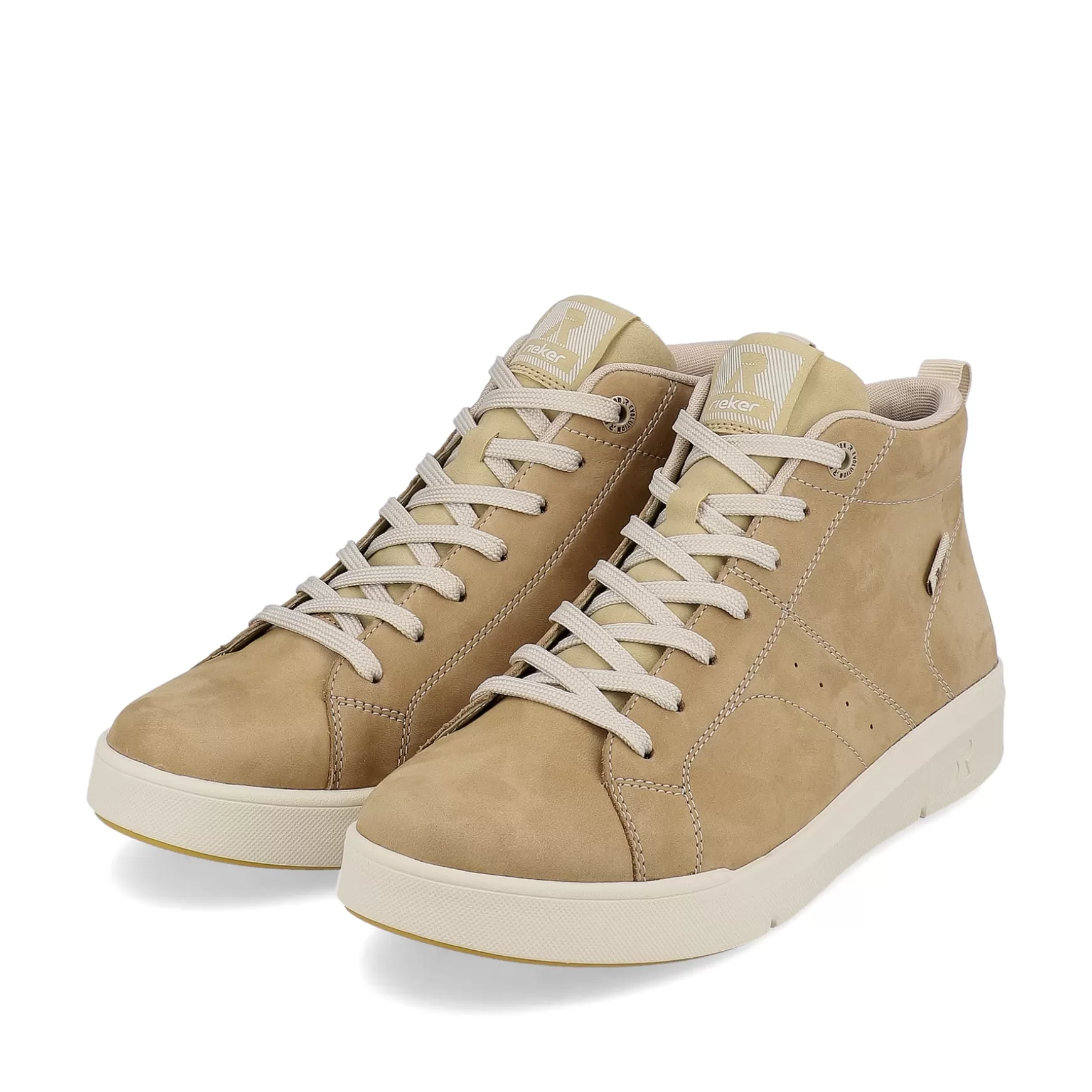 Women'S Sneaker High Cream Beige-Rieker Hot