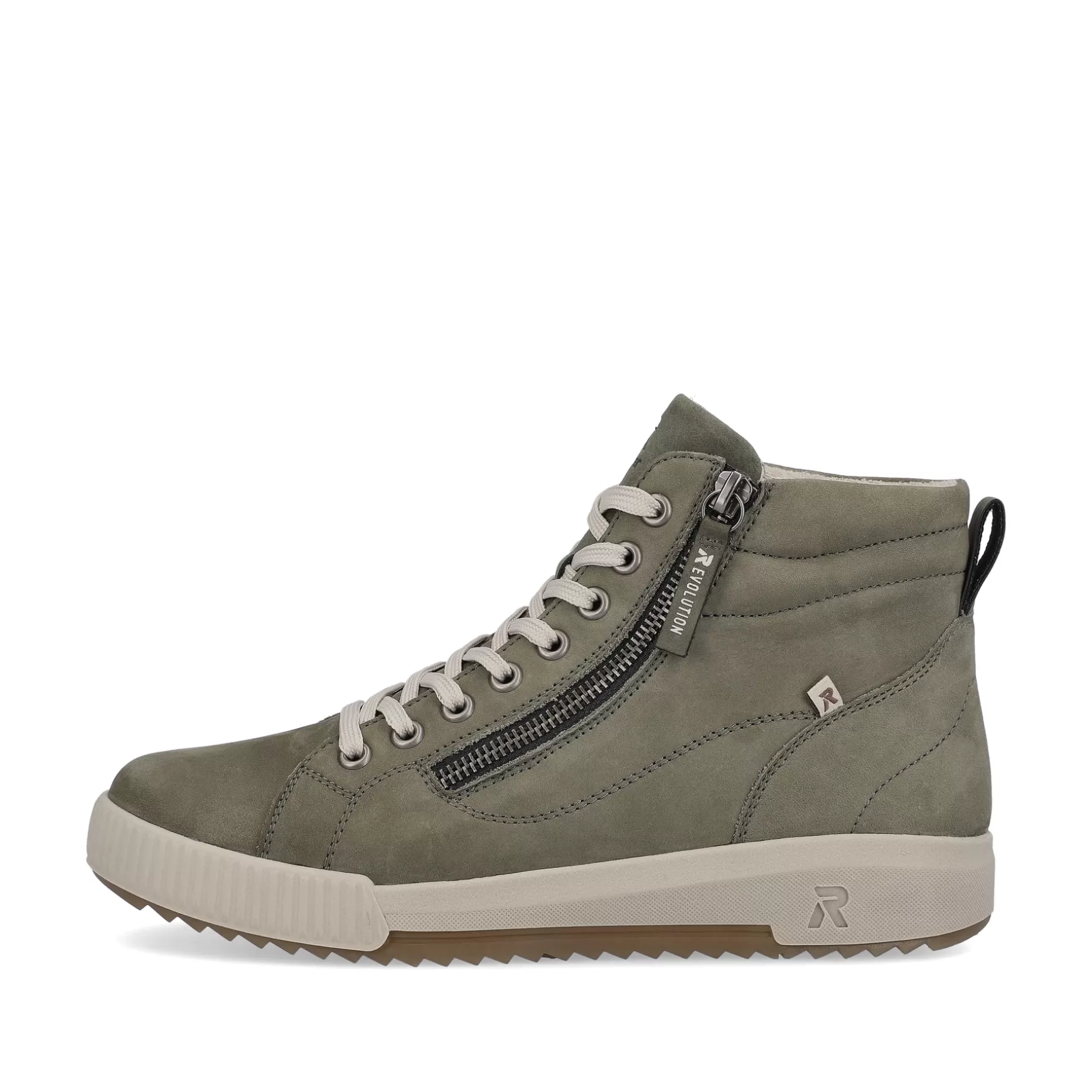 Women'S Sneaker High Khaki Green-Rieker New