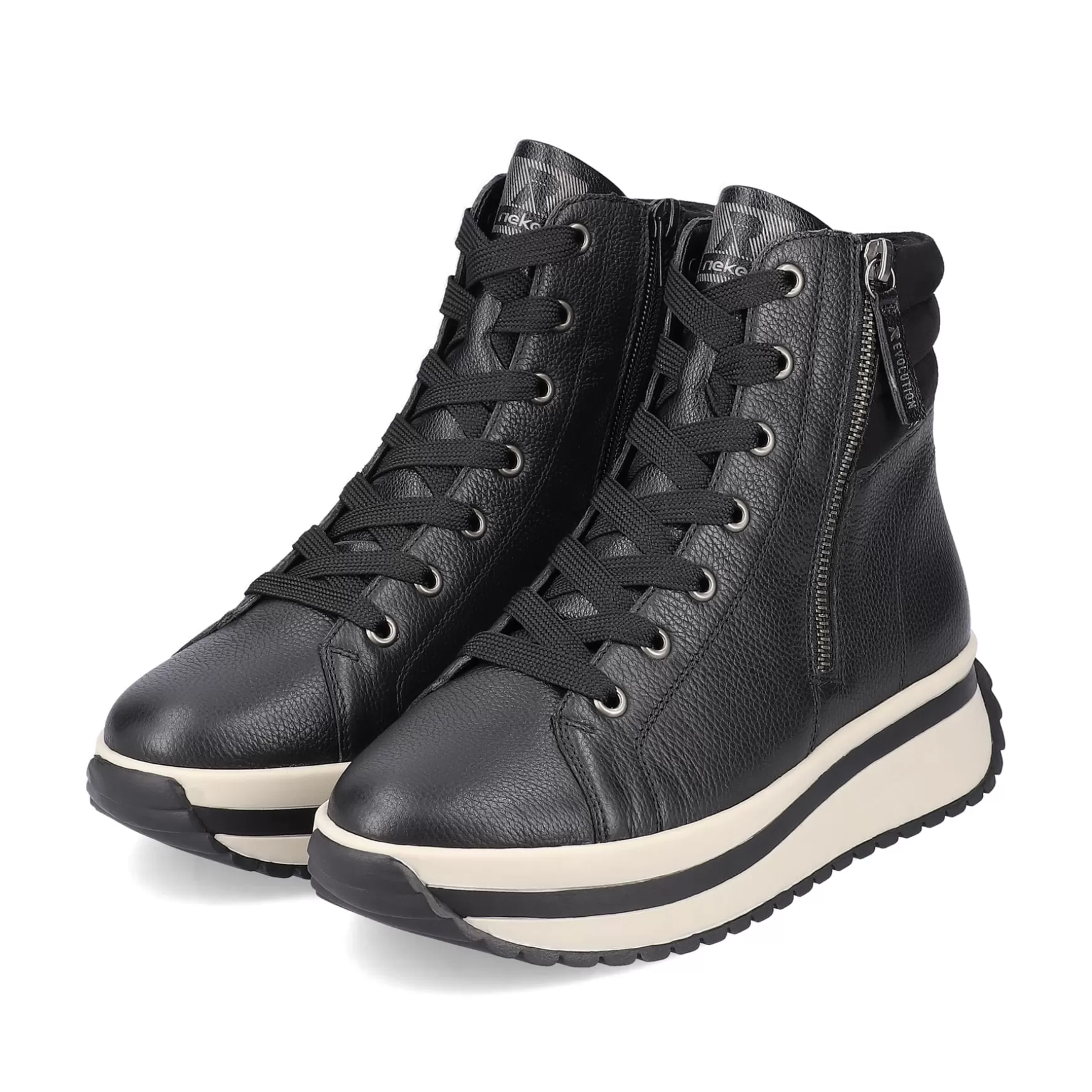 Women'S Sneaker High Steel Black-Rieker Shop