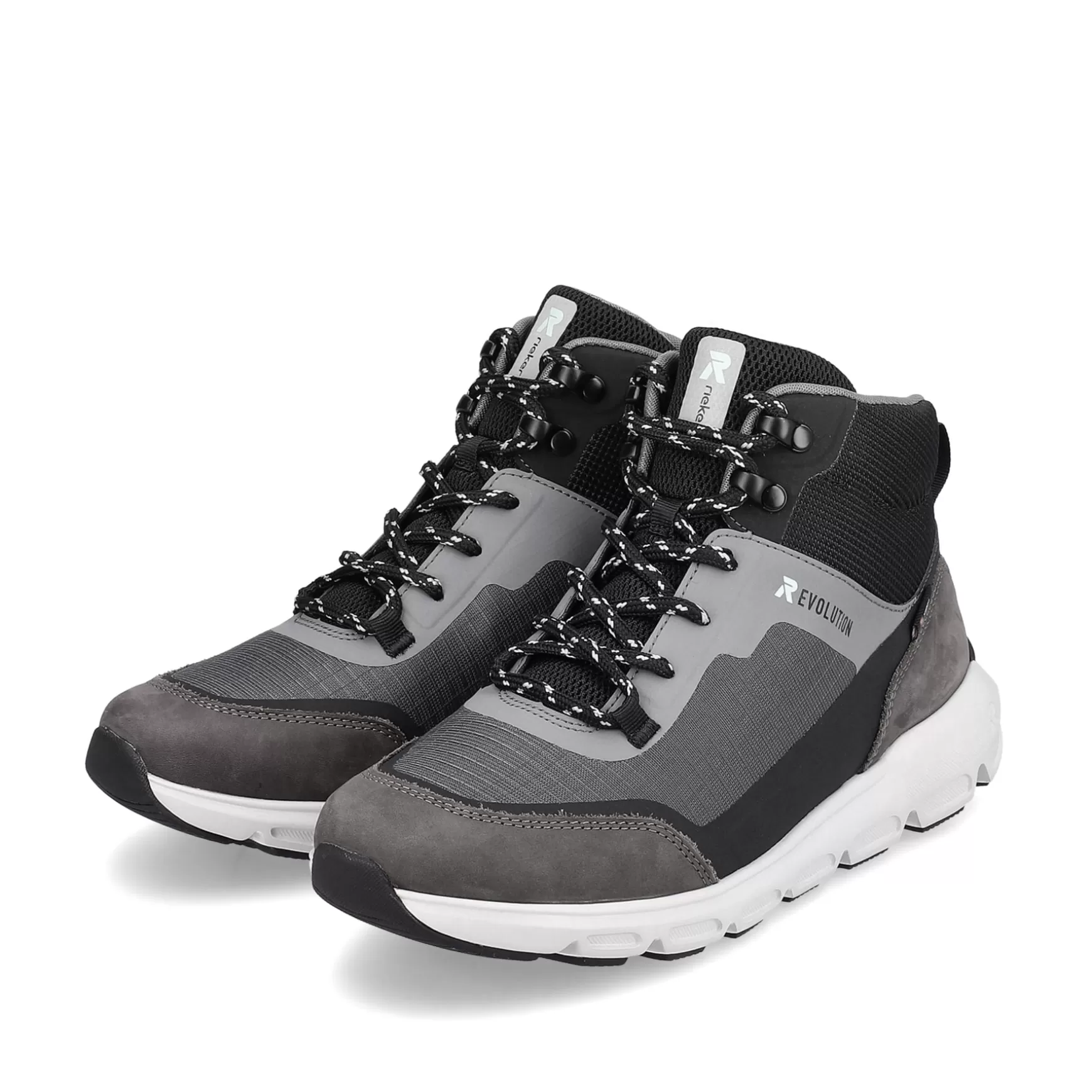 Women'S Sneaker High Stone-Grey Ocean-Blue-Rieker Outlet