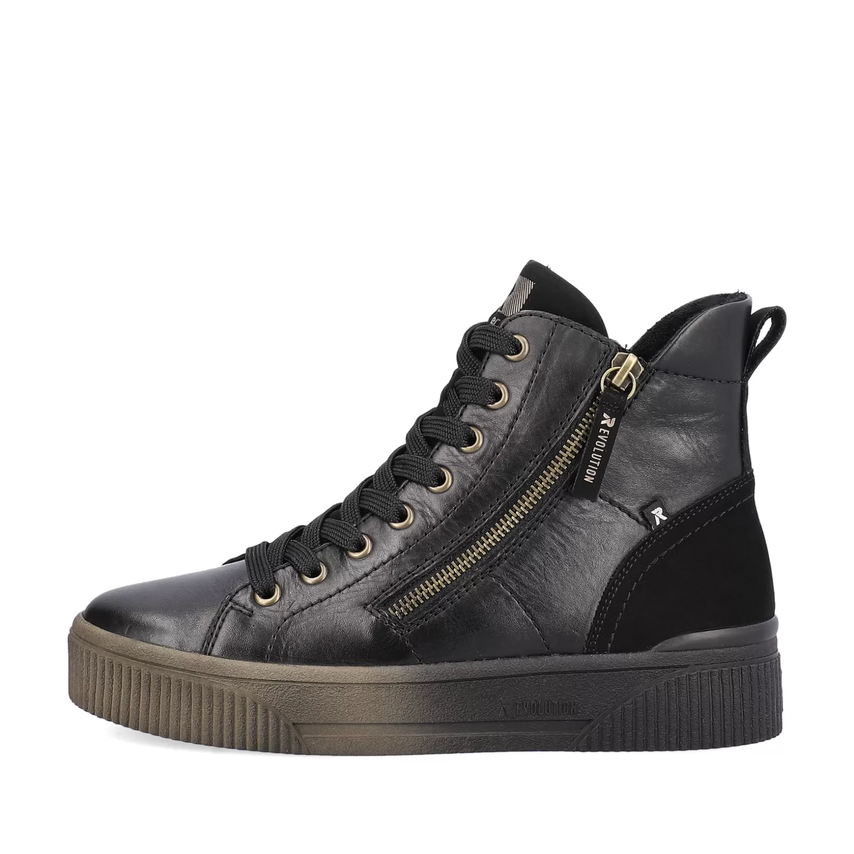 Women'S Sneaker High Urban Black-Rieker Hot