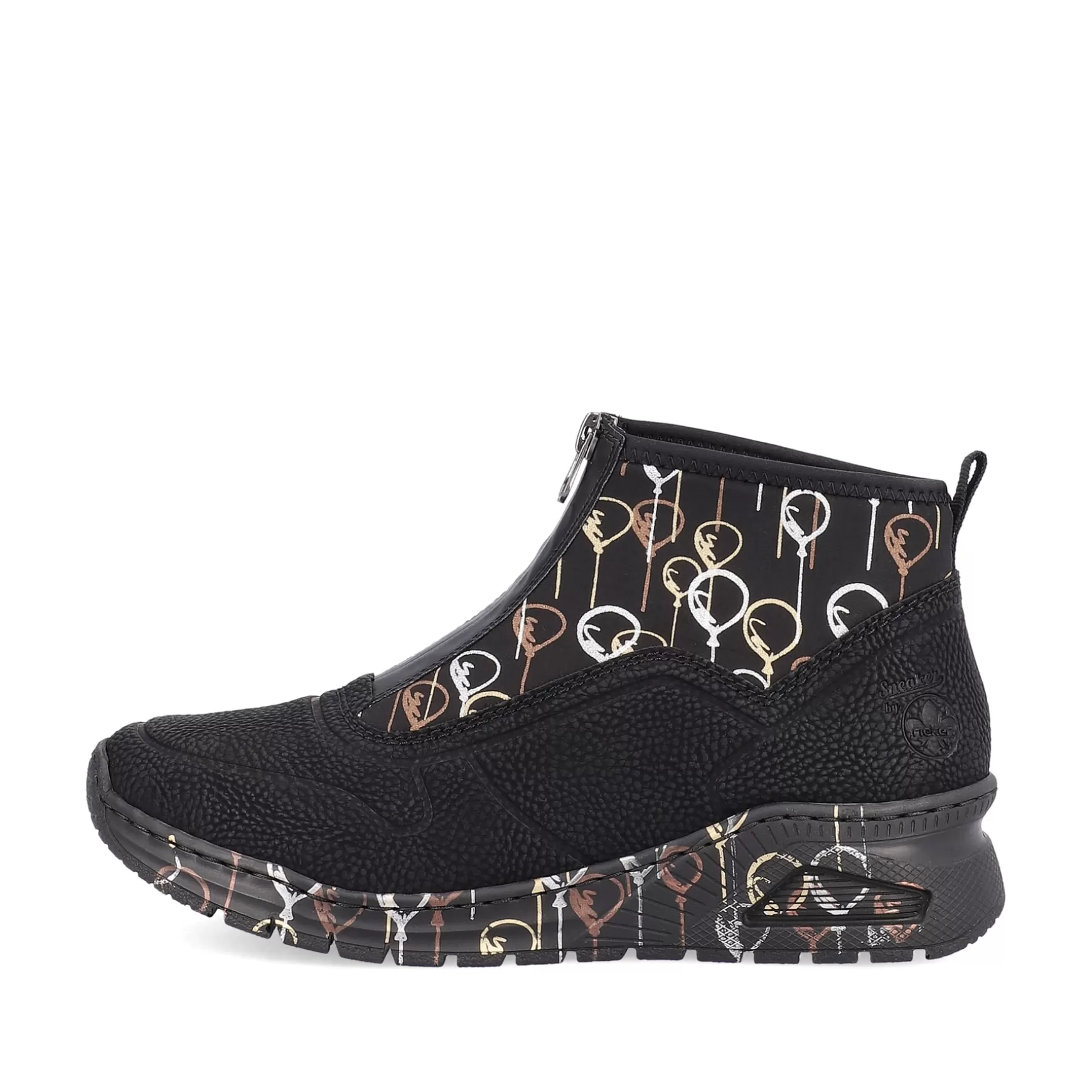 Women'S Sneaker High Urban Black-Rieker Flash Sale