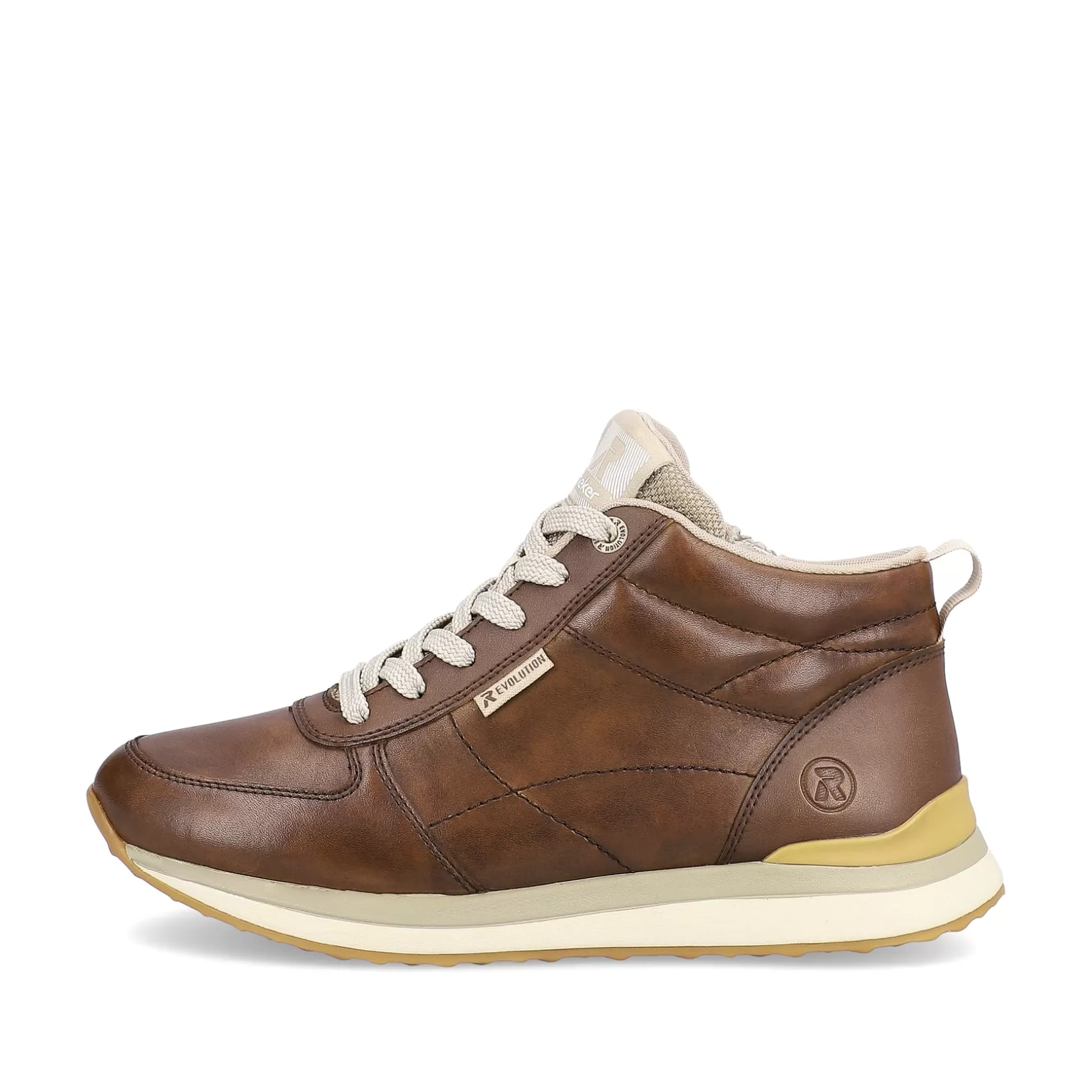 Women'S Sneaker High Wood Brown-Rieker Discount