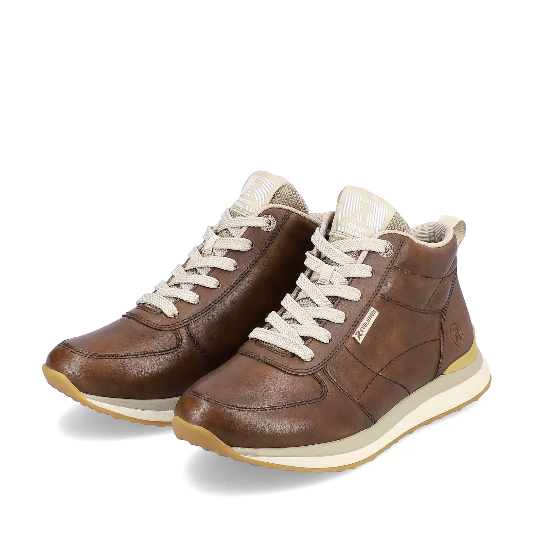 Women'S Sneaker High Wood Brown-Rieker Discount