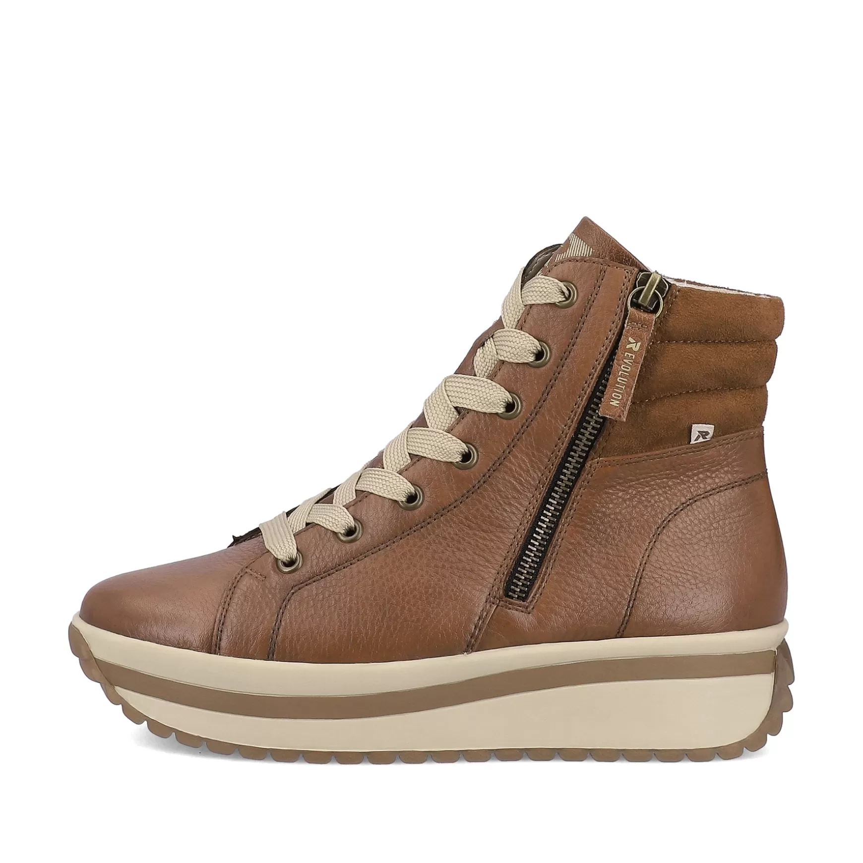 Women'S Sneaker High Wood Brown-Rieker Best