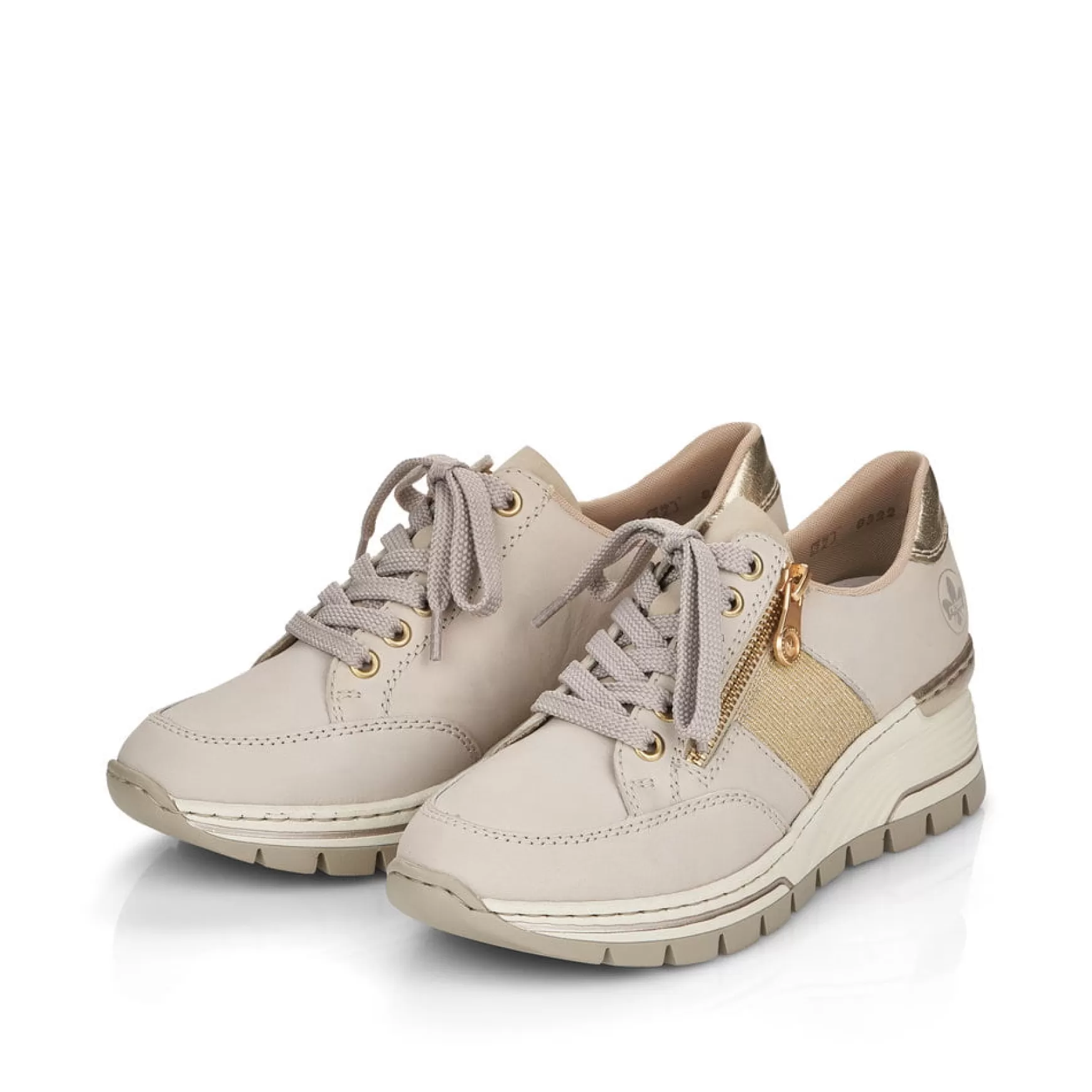 Women'S Sneaker Low Beige-Rieker Fashion