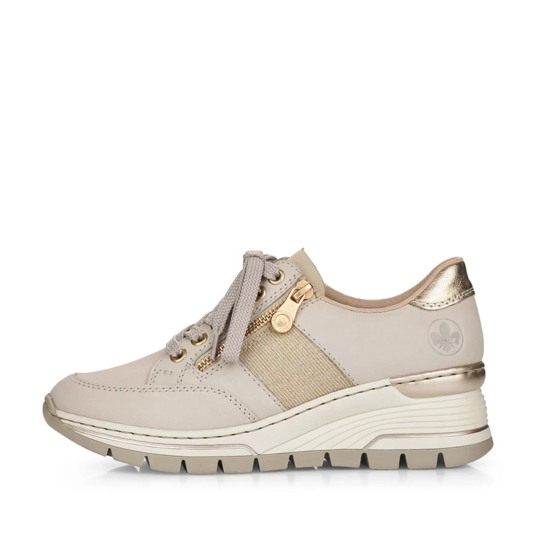 Women'S Sneaker Low Beige-Rieker Fashion