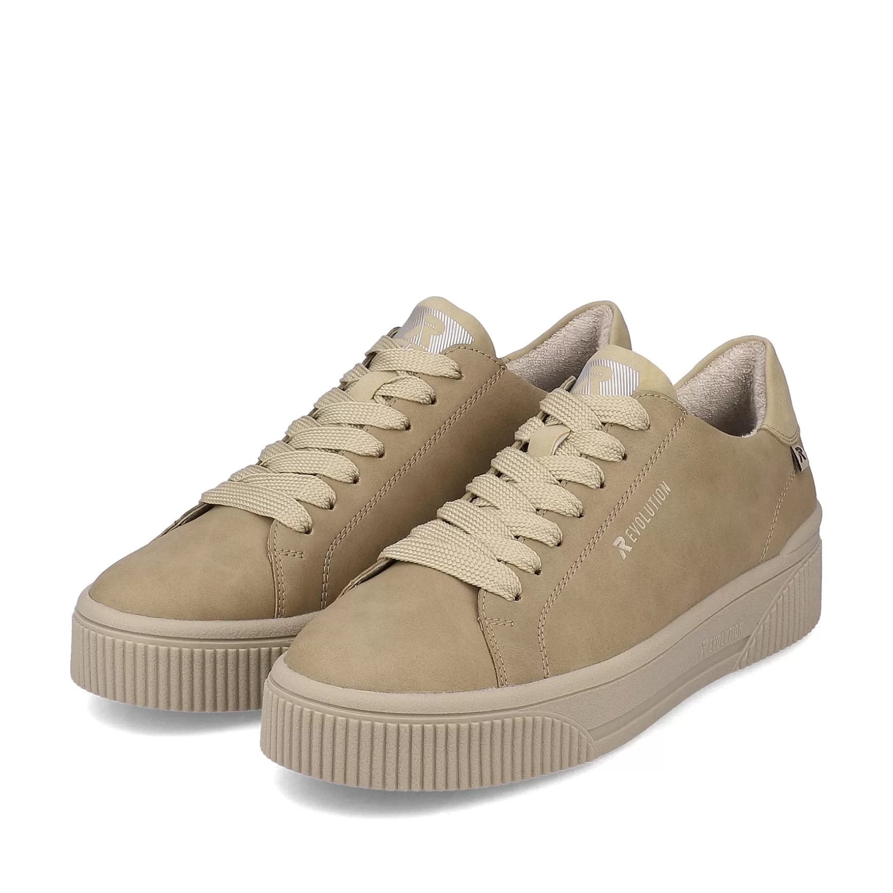 Women'S Sneaker Low Beige Brown-Rieker Store