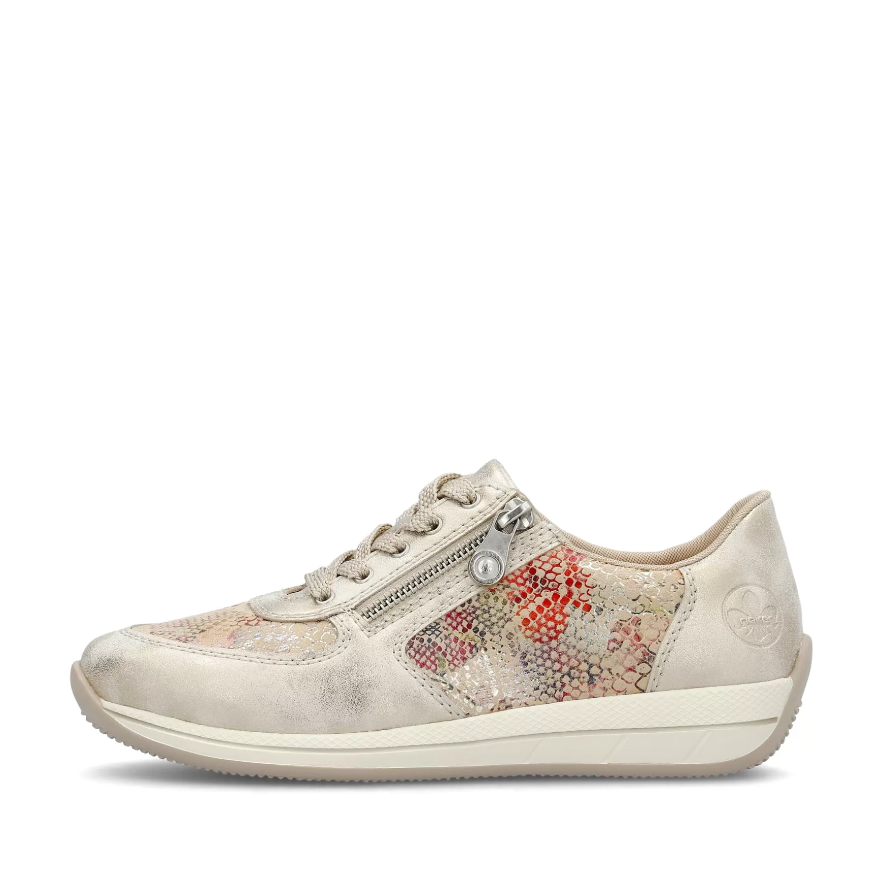 Women'S Sneaker Low Beige Multi-Metallic-Rieker Discount