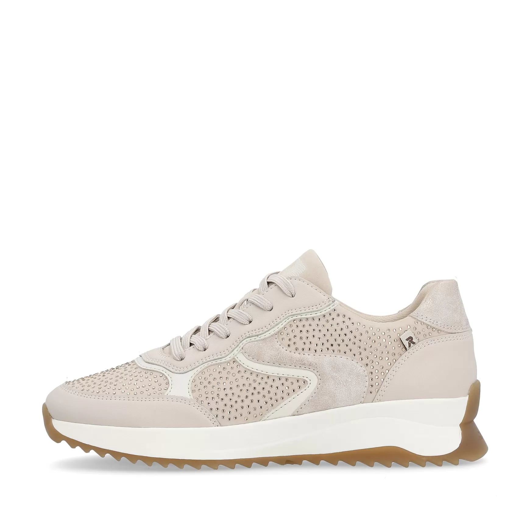 Women'S Sneaker Low Champagne-Rieker Cheap