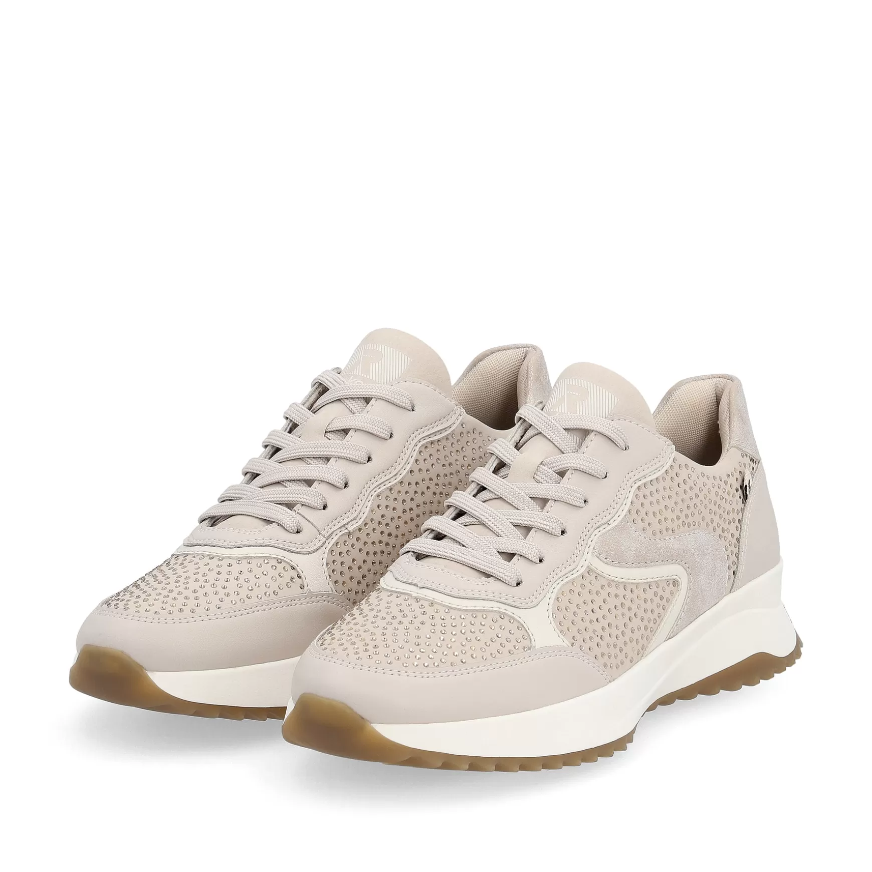 Women'S Sneaker Low Champagne-Rieker Cheap