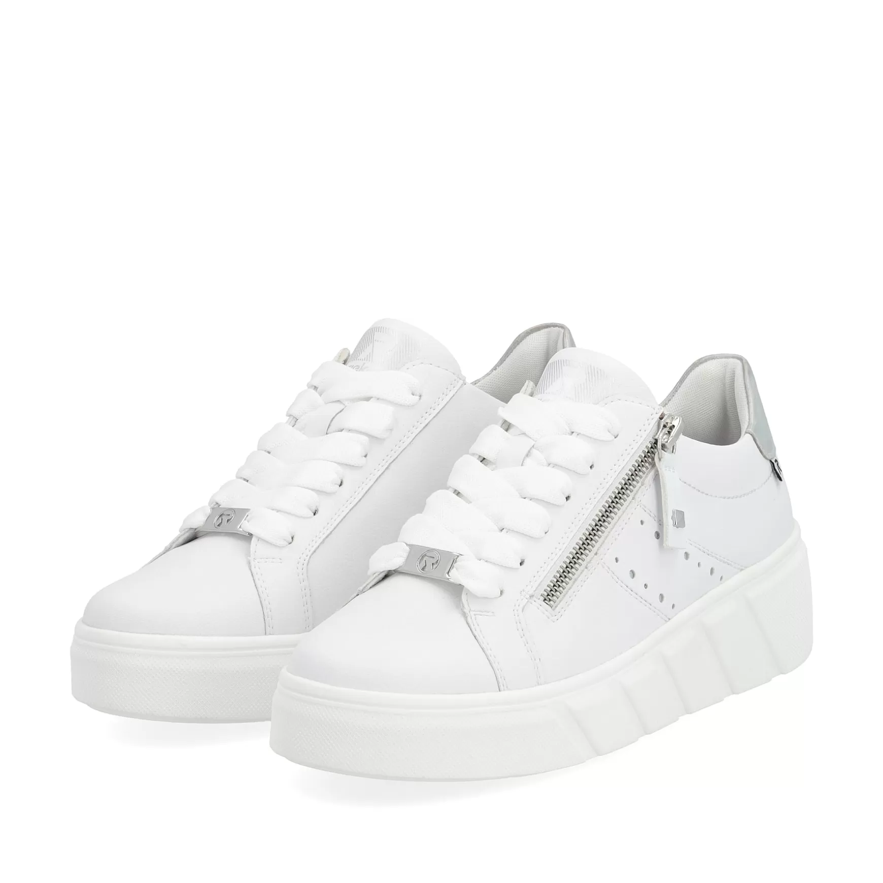 Women'S Sneaker Low Clear White-Rieker Online