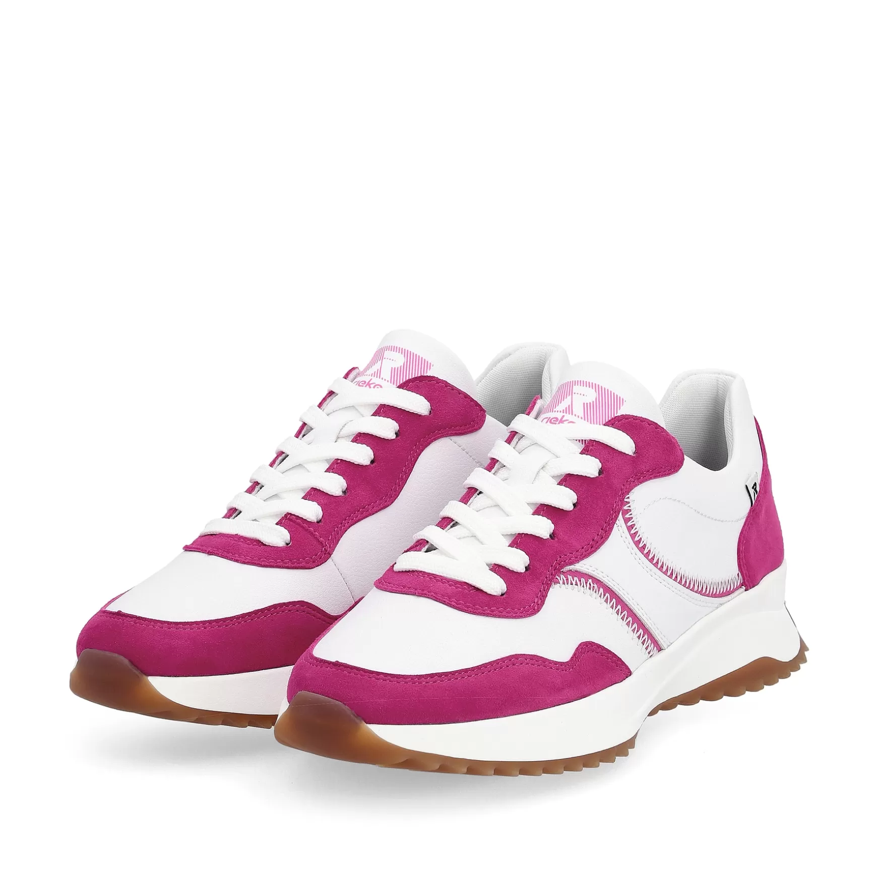 Women'S Sneaker Low Clear-White Fuchsia-Rieker Sale