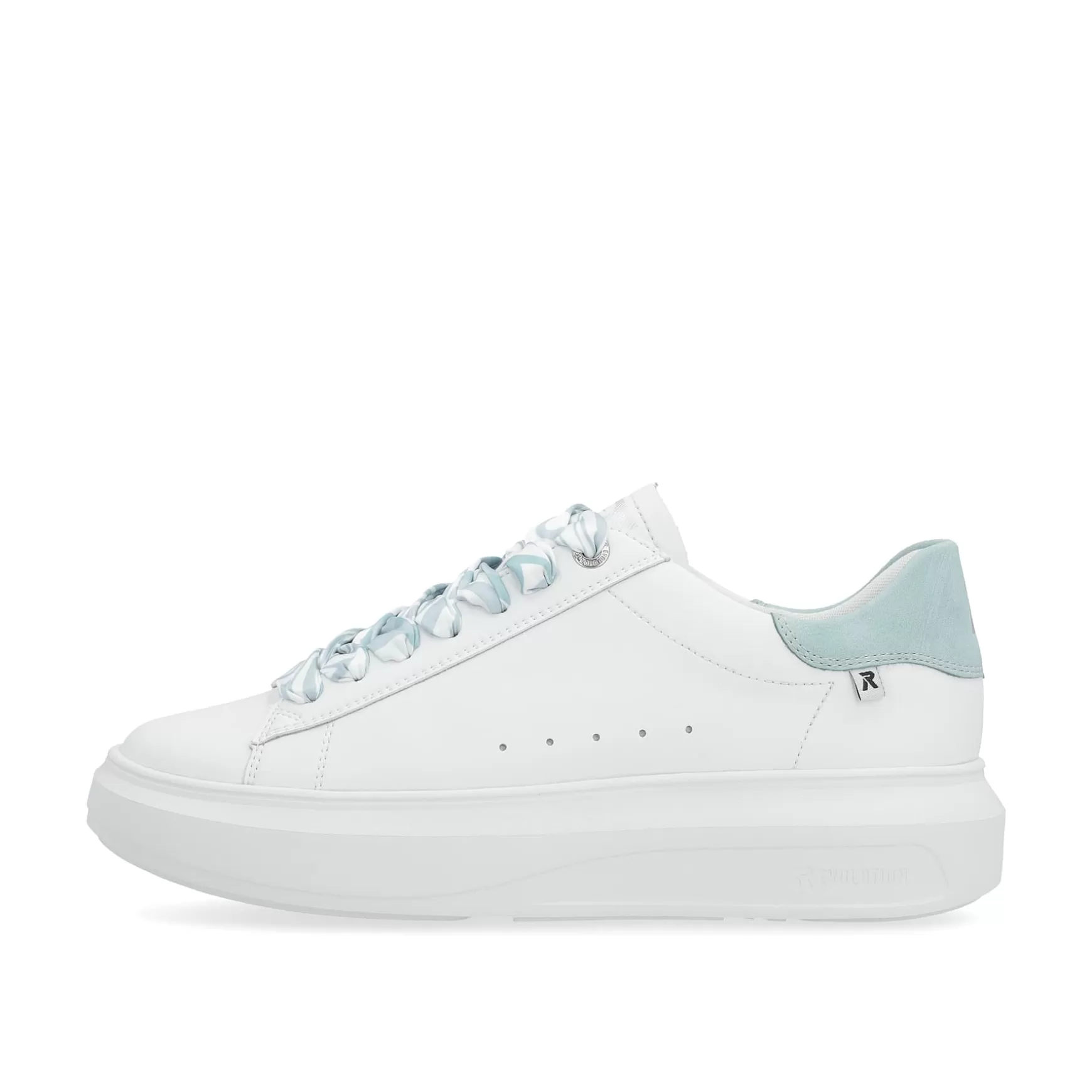 Women'S Sneaker Low Clear-White Ice-Blue-Rieker Cheap