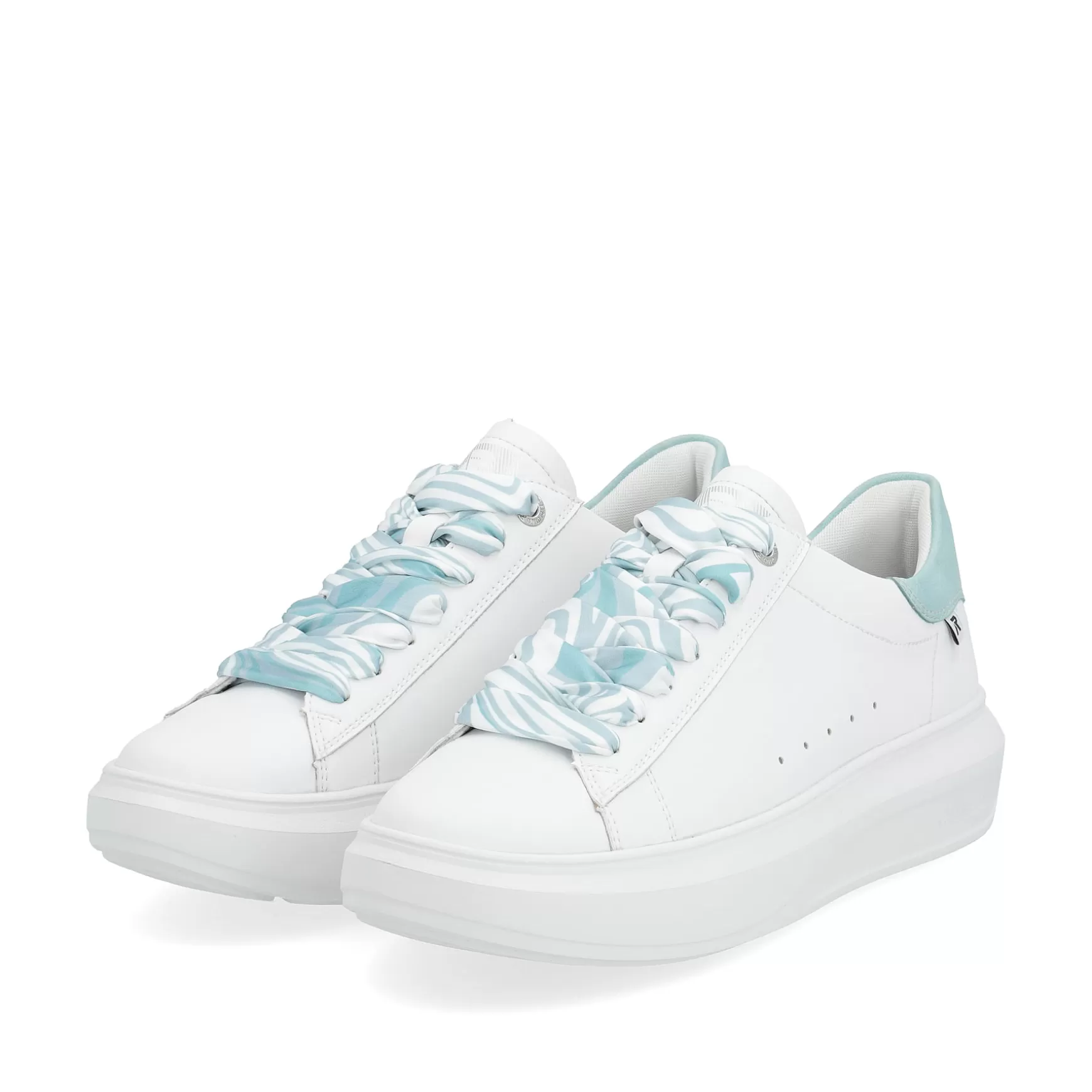 Women'S Sneaker Low Clear-White Ice-Blue-Rieker Cheap