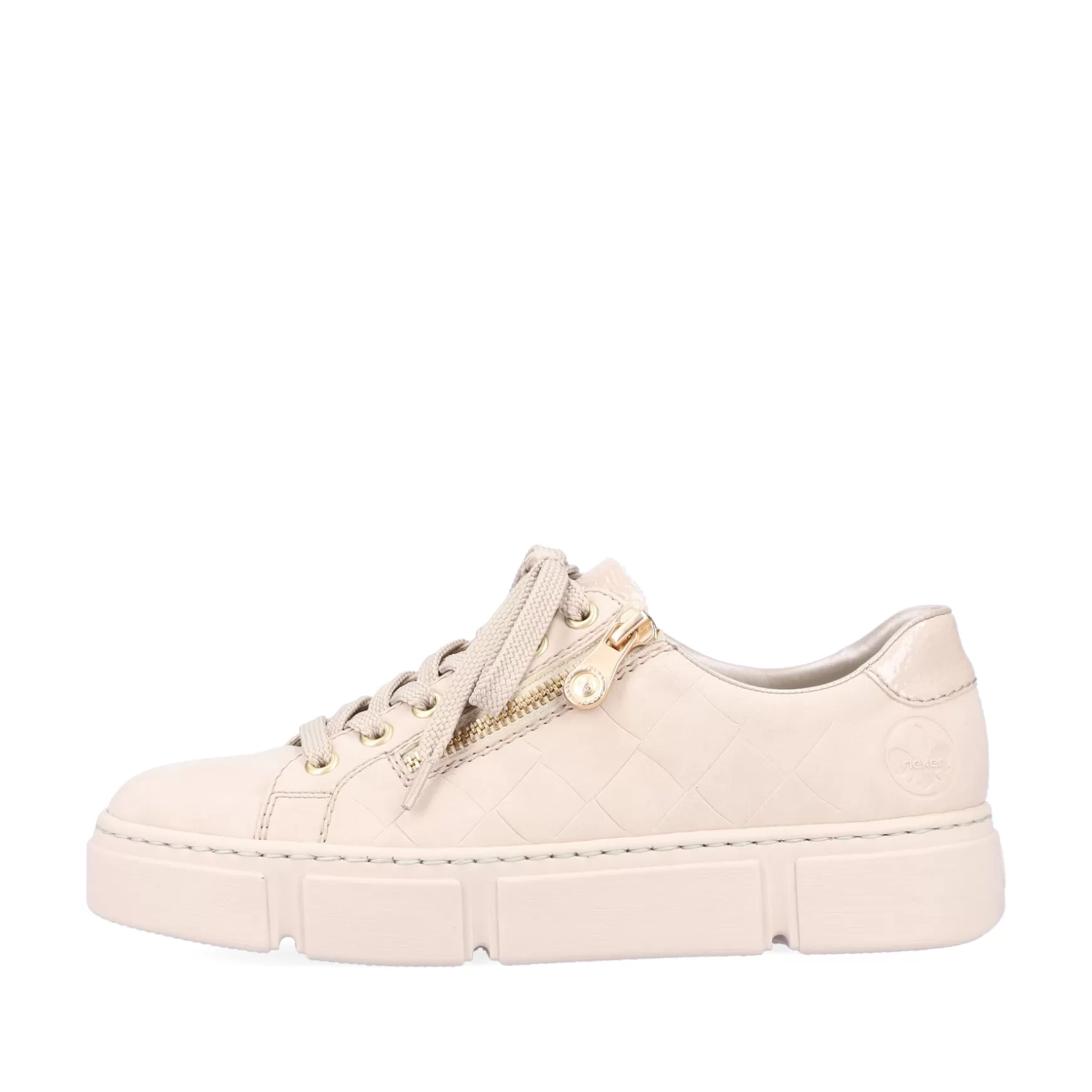 Women'S Sneaker Low Cream Beige-Rieker Store