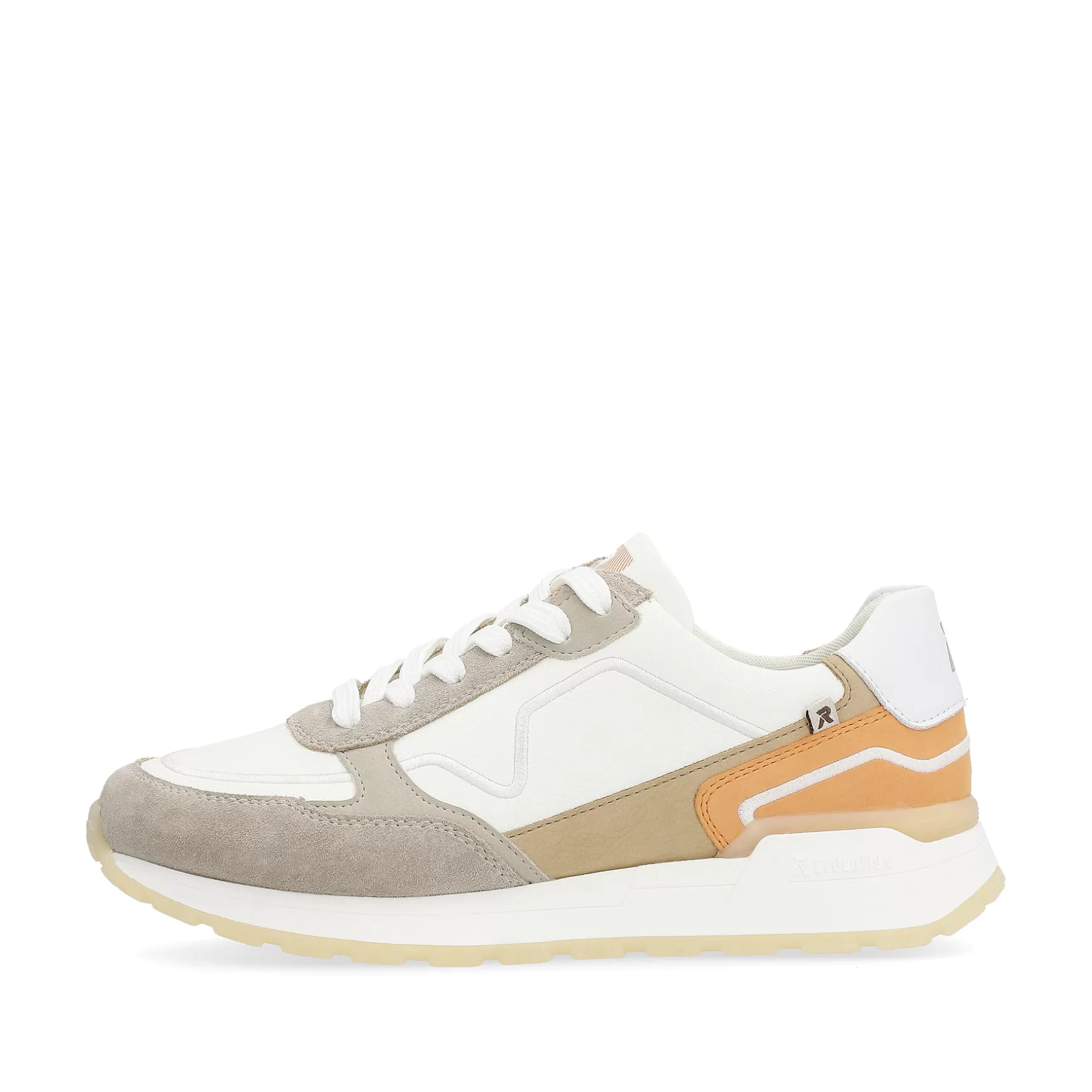 Women'S Sneaker Low Creamy-White Clay-Beige-Rieker Cheap