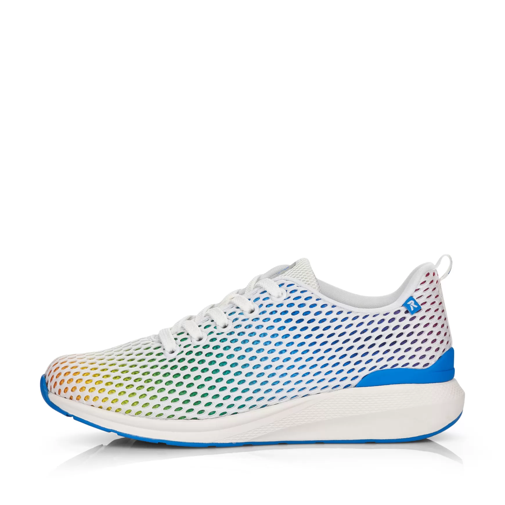 Women'S Sneaker Low Crystal-White Rainbow-Rieker New