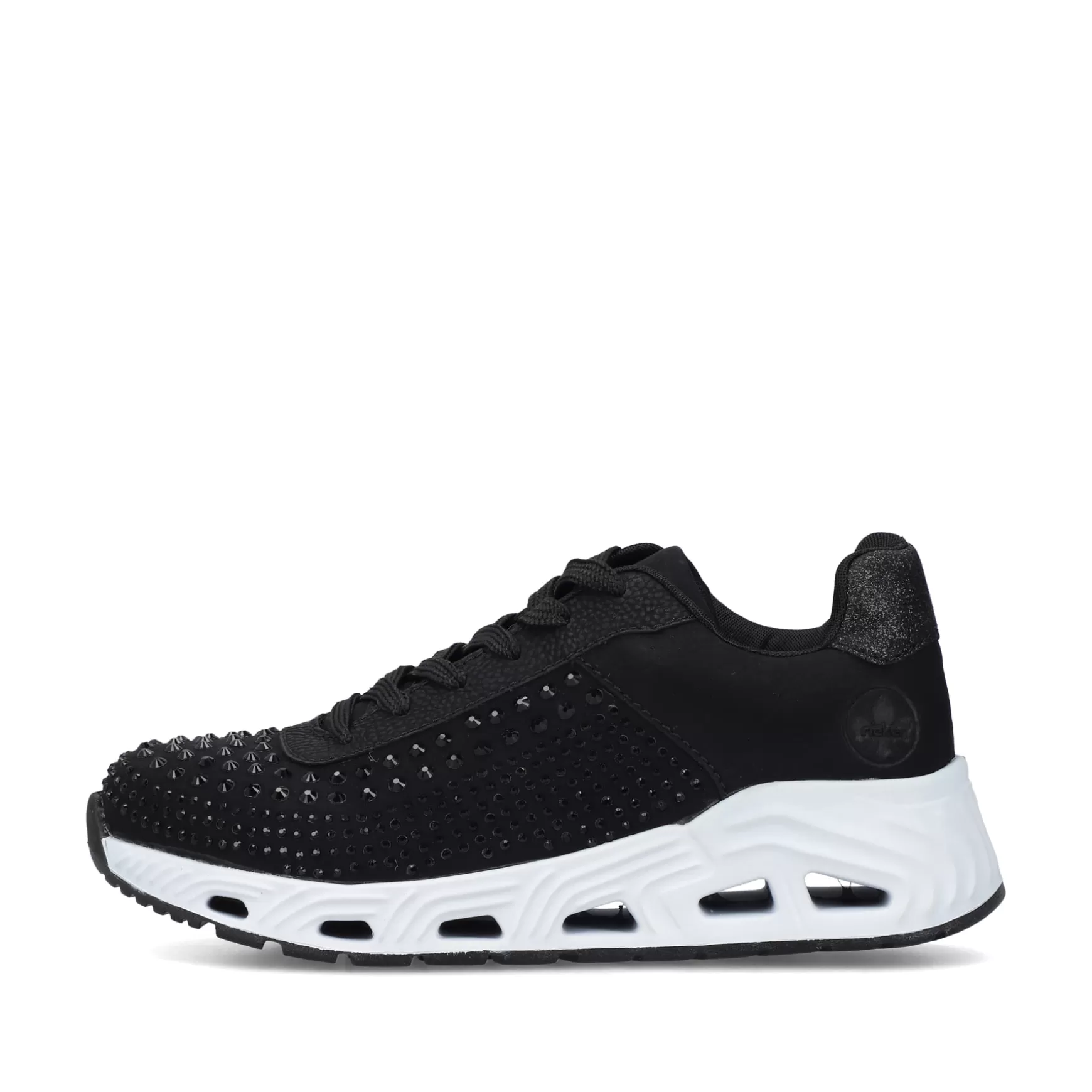 Women'S Sneaker Low Deep Black-Rieker Cheap