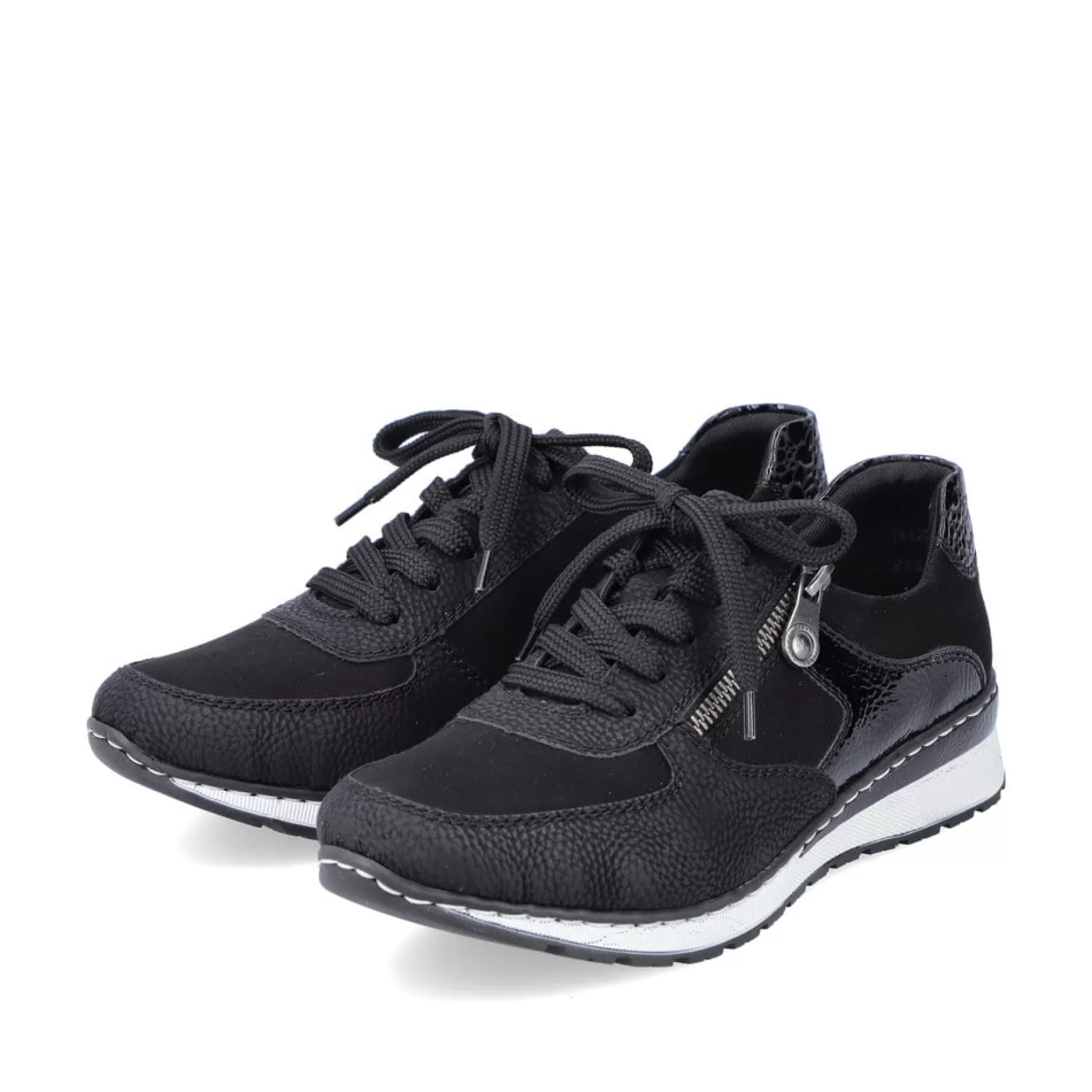 Women'S Sneaker Low Deep Black-Rieker New