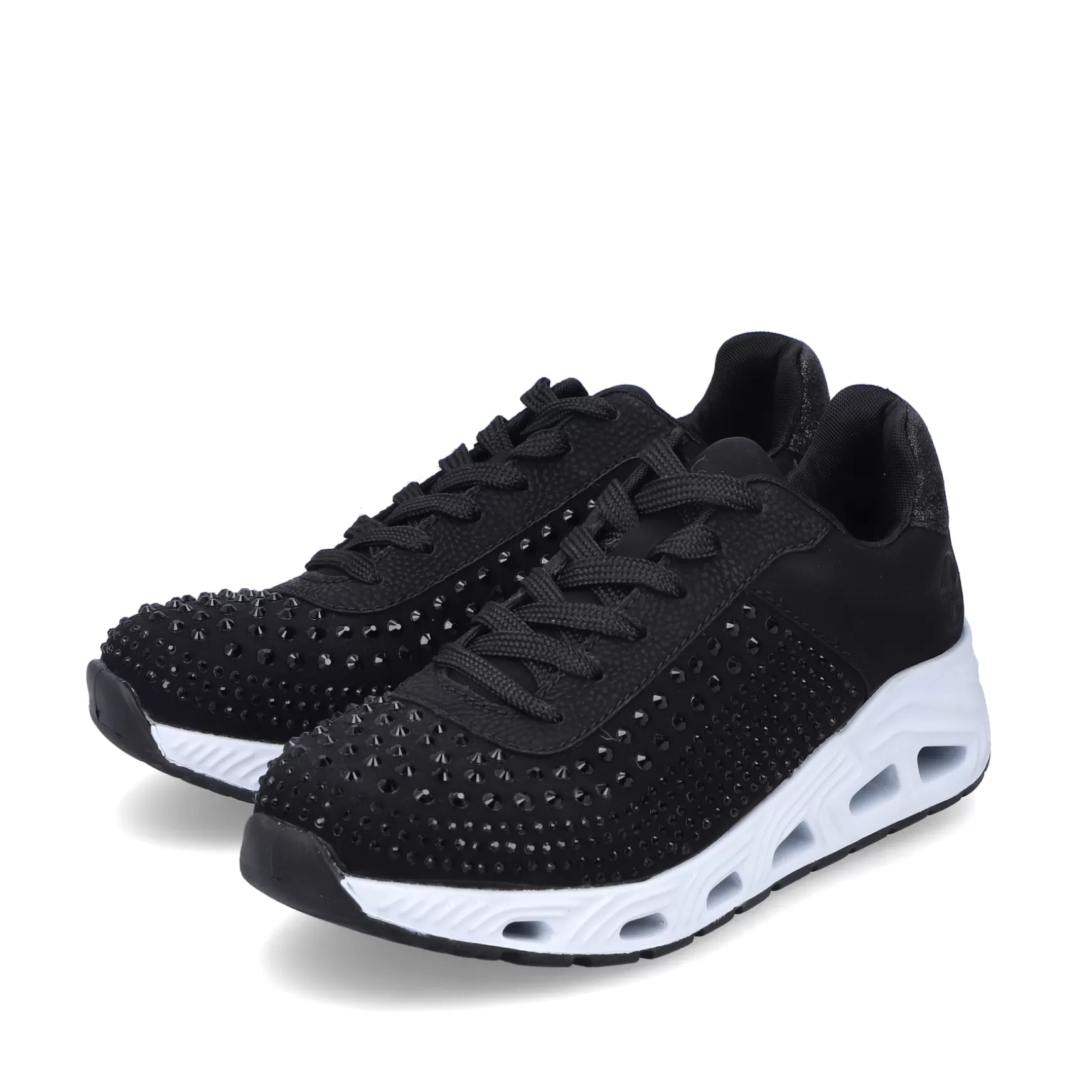 Women'S Sneaker Low Deep Black-Rieker Cheap