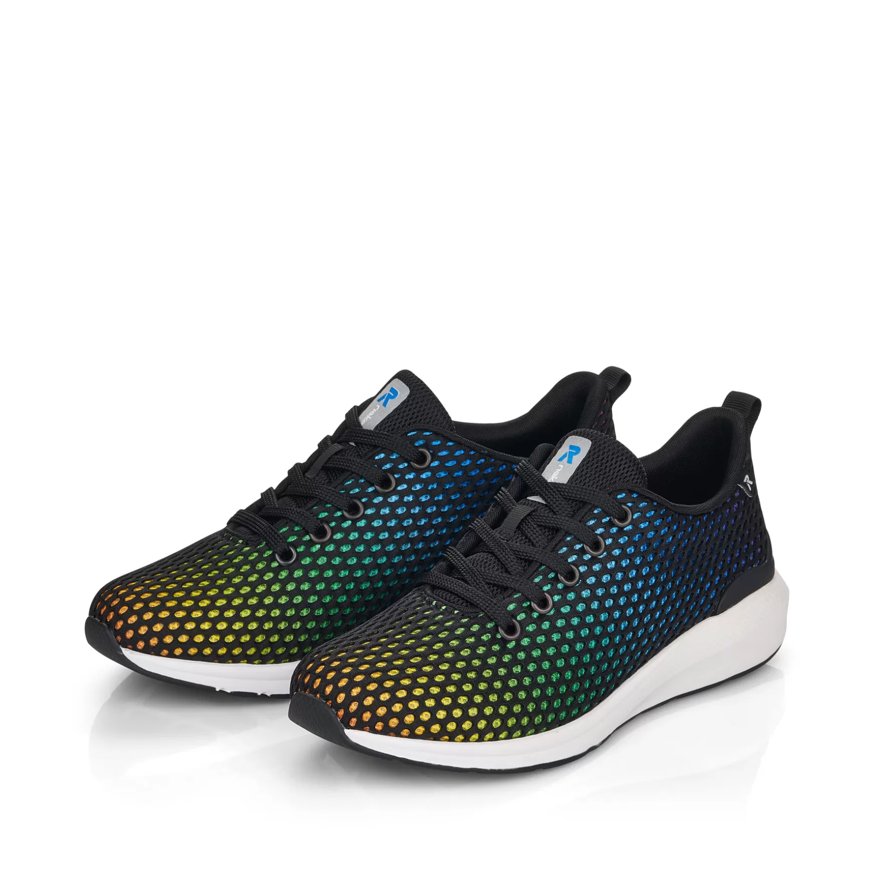 Women'S Sneaker Low Deep Black Rainbow-Rieker New