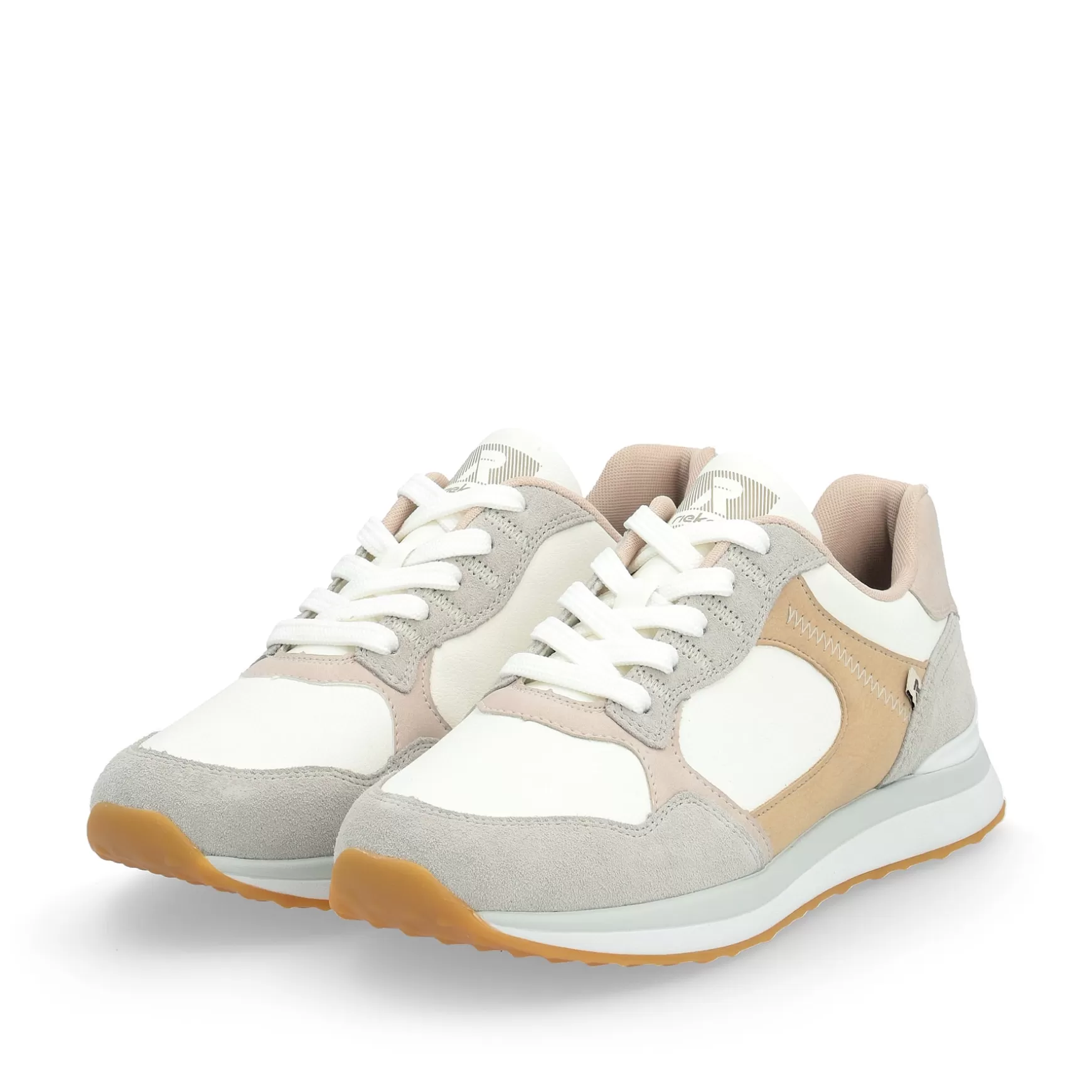 Women'S Sneaker Low Dust Beige-Rieker Online