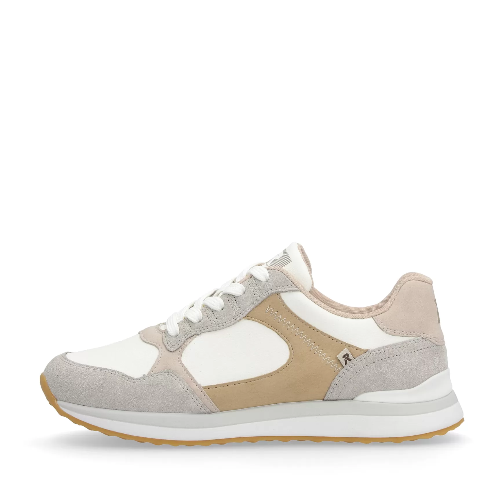 Women'S Sneaker Low Dust Beige-Rieker Online