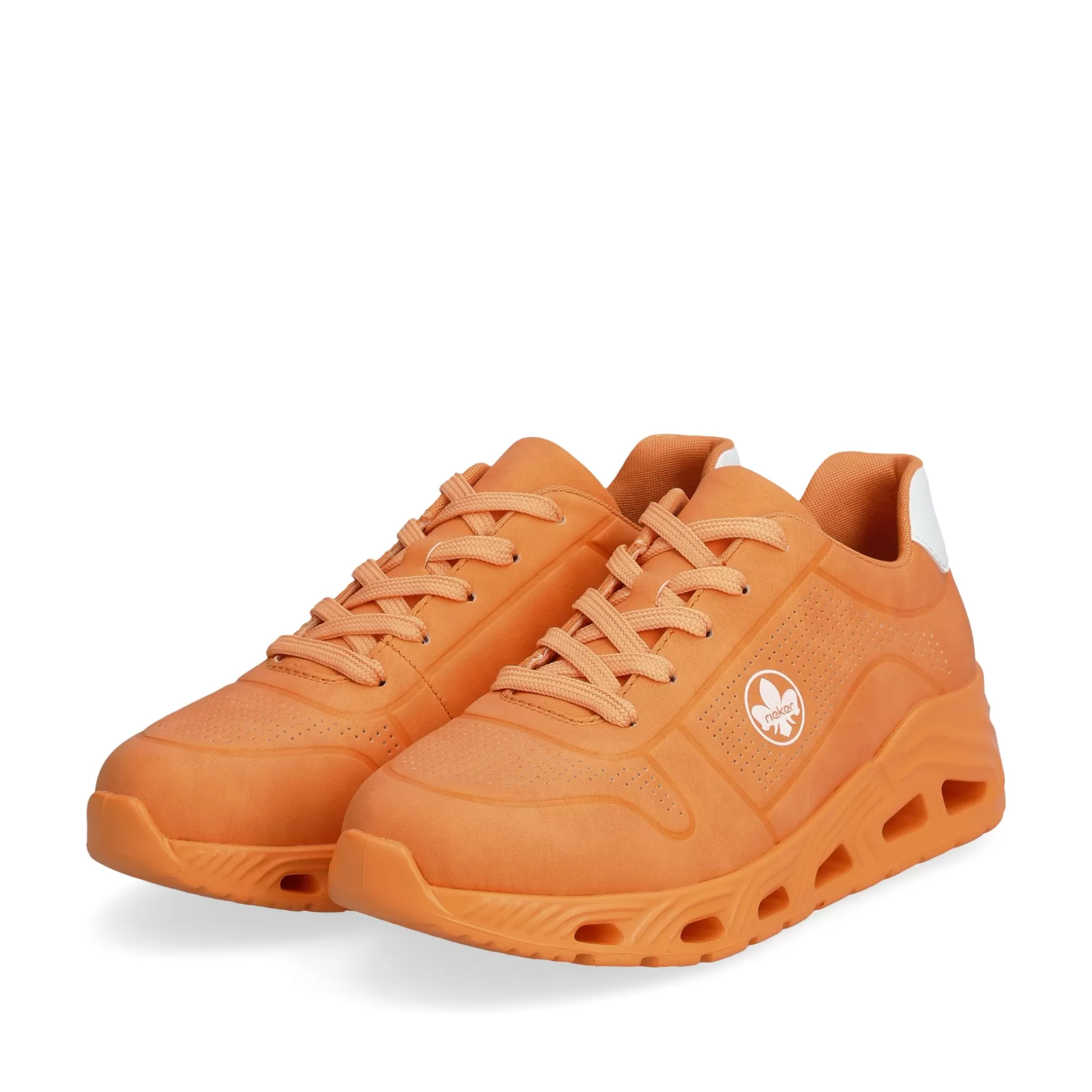 Women'S Sneaker Low Glowing Orange-Rieker New