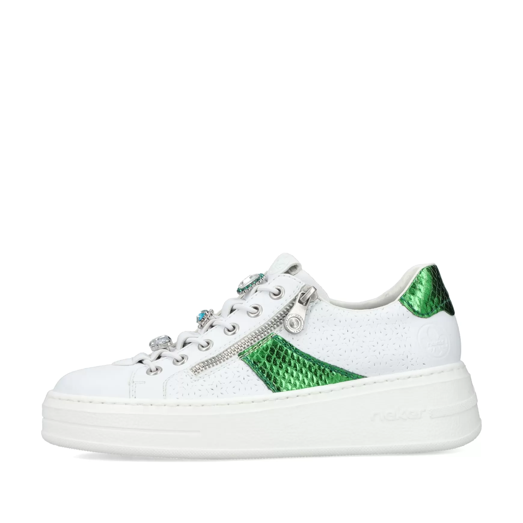 Women'S Sneaker Low Ice White-Rieker Best