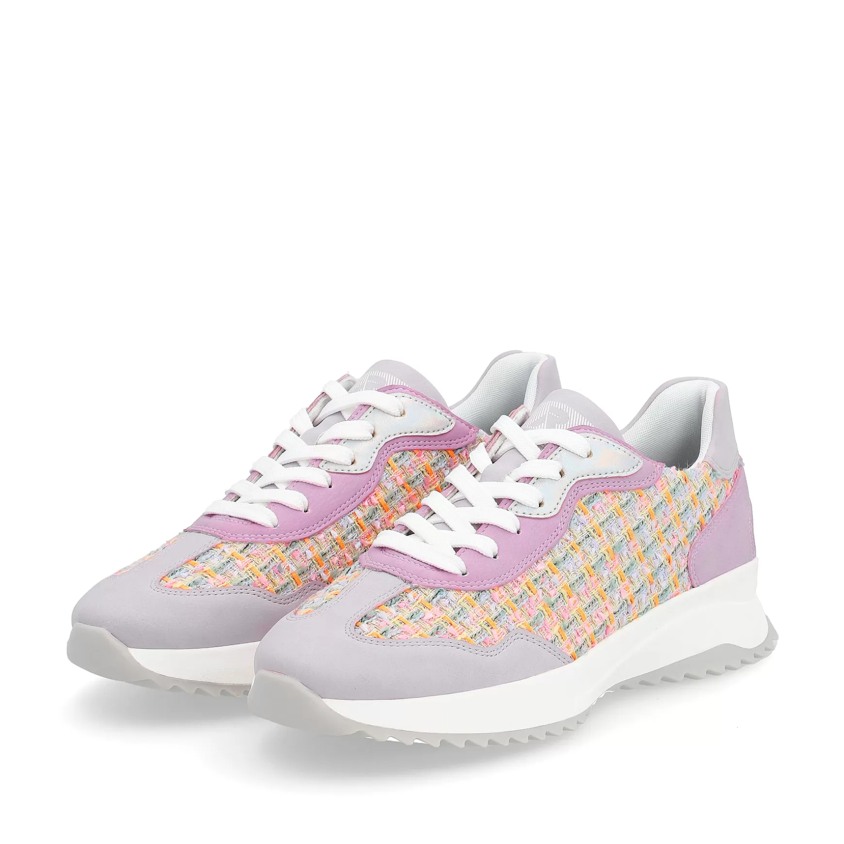 Women'S Sneaker Low Lavender Multi-Rieker Fashion