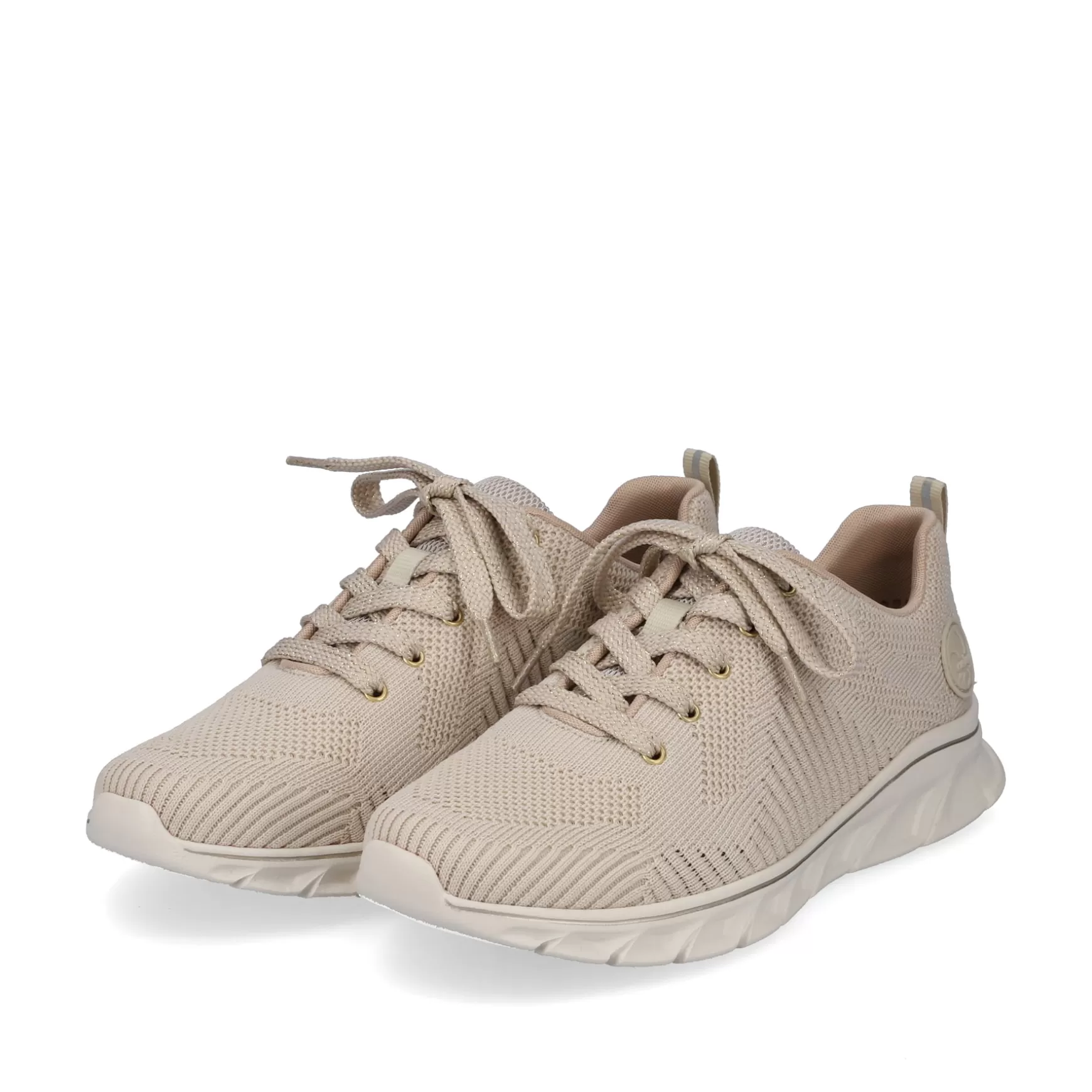 Women'S Sneaker Low Light Beige-Rieker Hot