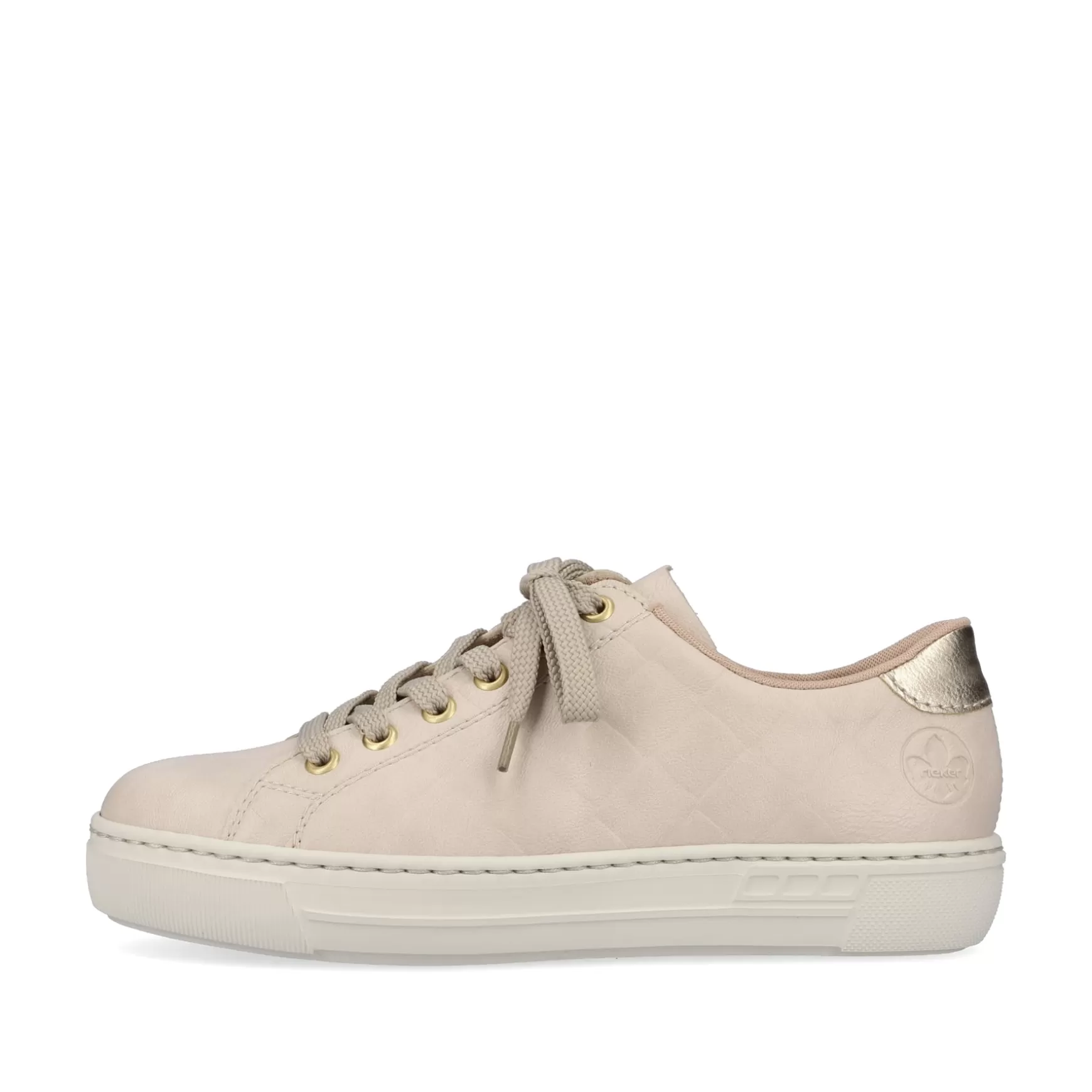 Women'S Sneaker Low Light Beige-Rieker Store