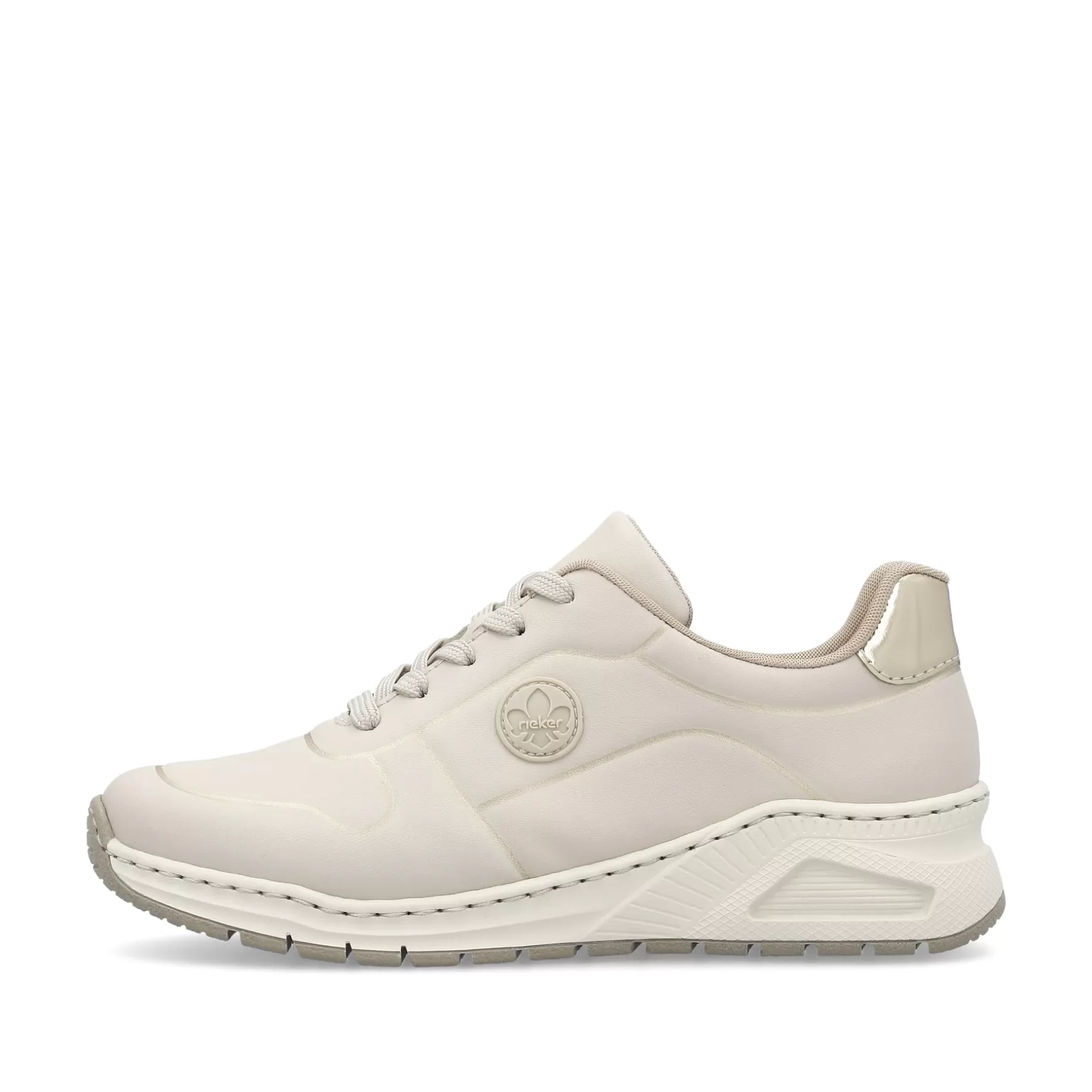 Women'S Sneaker Low Light Beige-Rieker Sale