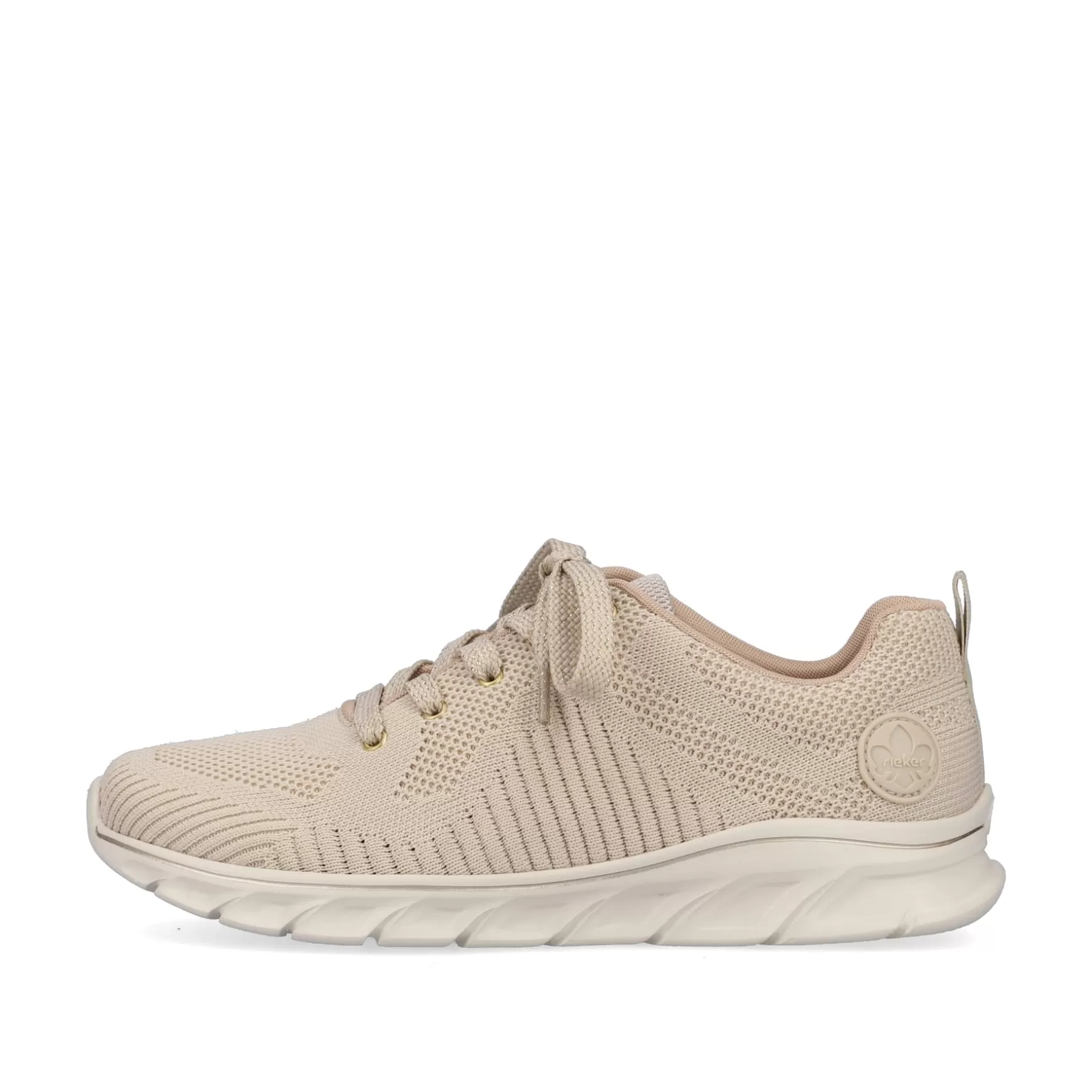 Women'S Sneaker Low Light Beige-Rieker Hot