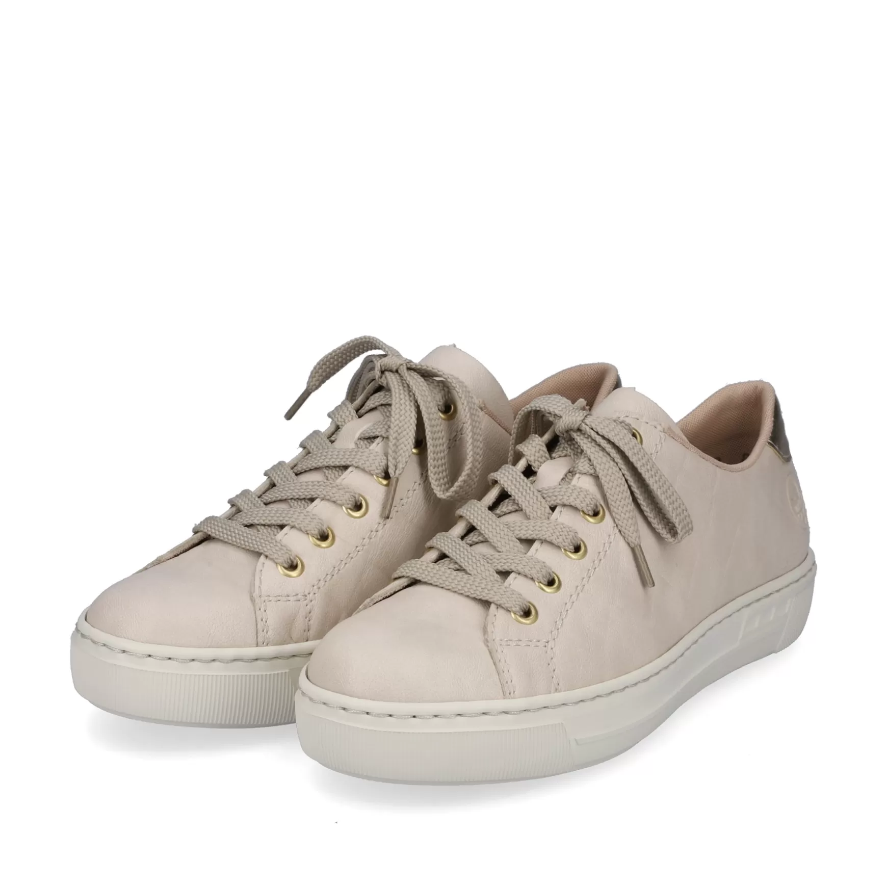 Women'S Sneaker Low Light Beige-Rieker Store