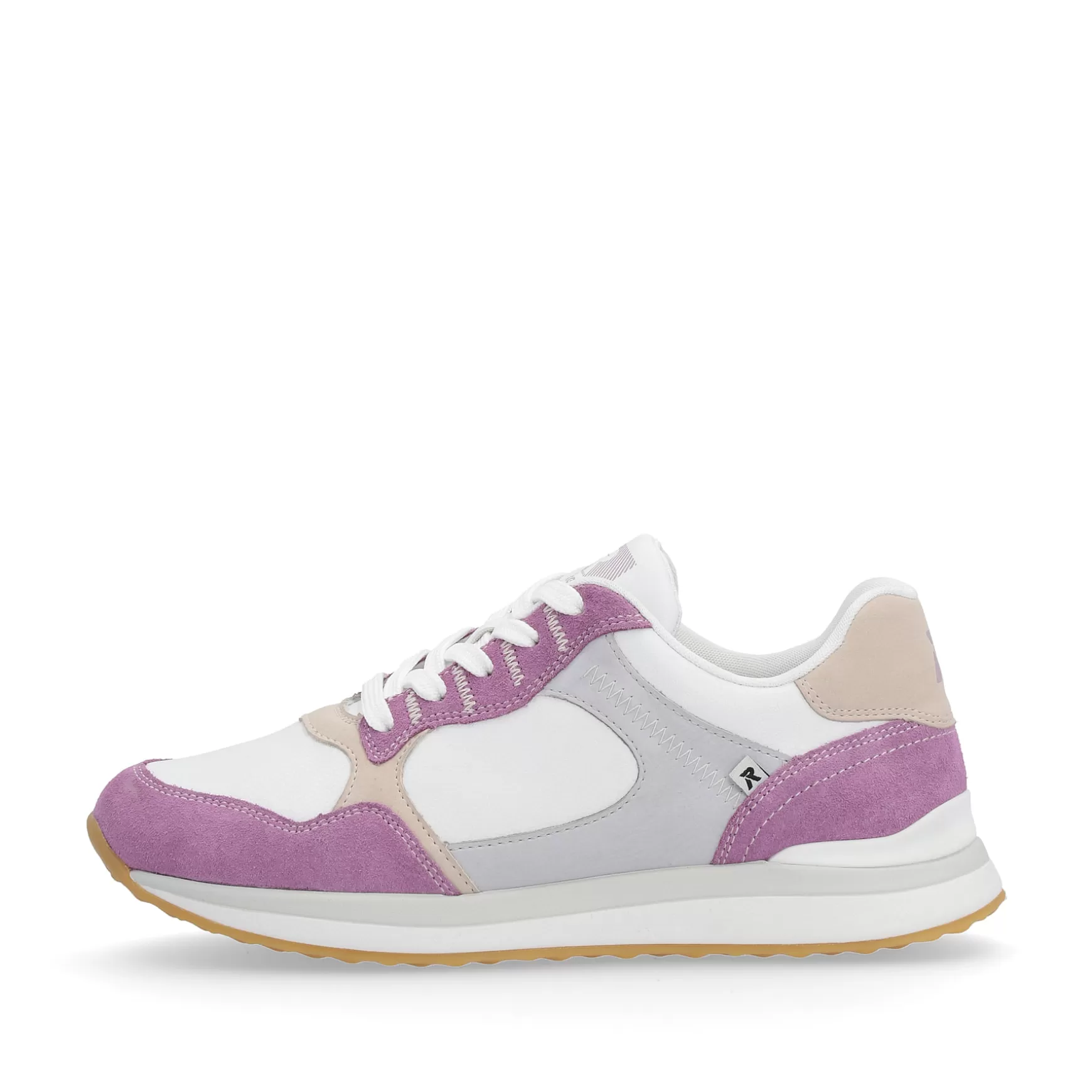 Women'S Sneaker Low Lilac Pearl-White-Rieker Outlet