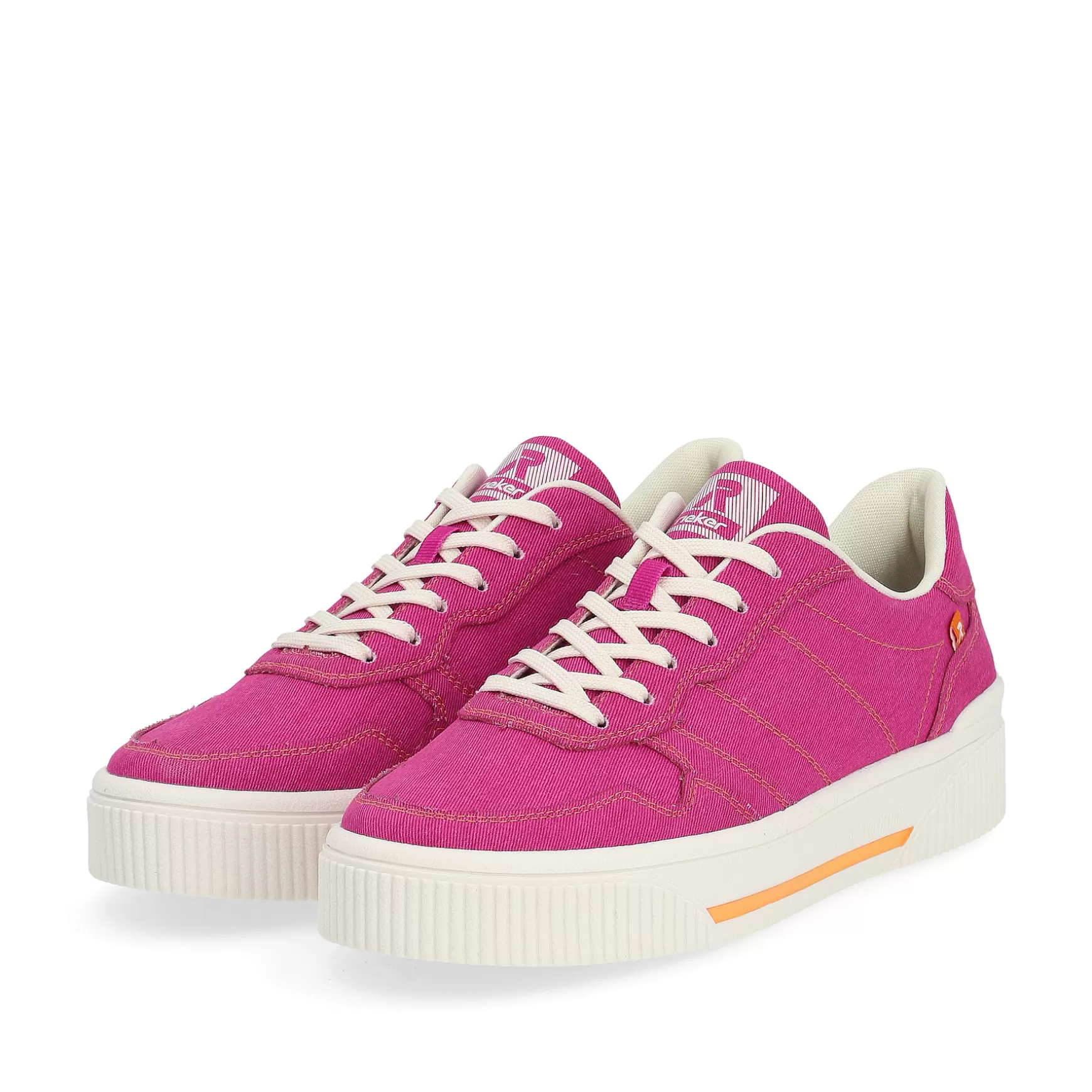 Women'S Sneaker Low Magenta-Rieker Cheap