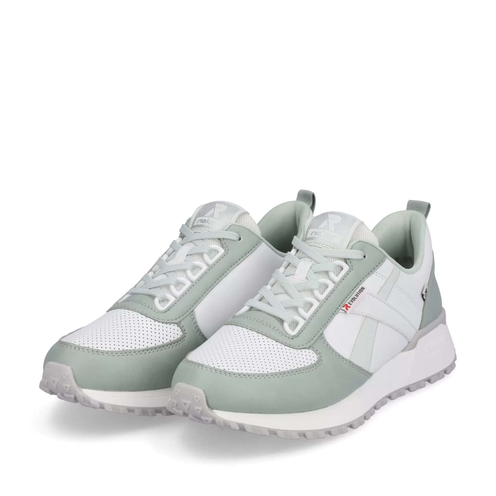 Women'S Sneaker Low Mint-Green Swan-White-Rieker Outlet