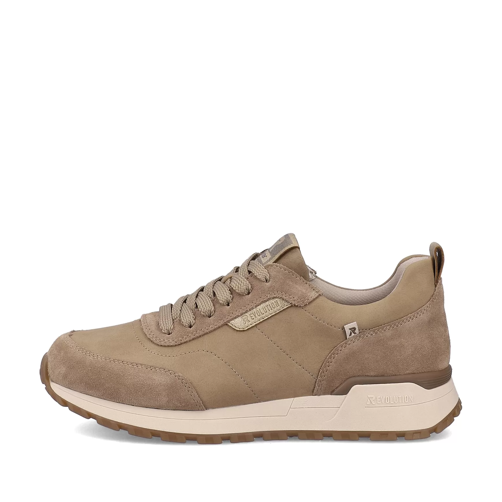 Women'S Sneaker Low Mocha Cream-Beige-Rieker Shop