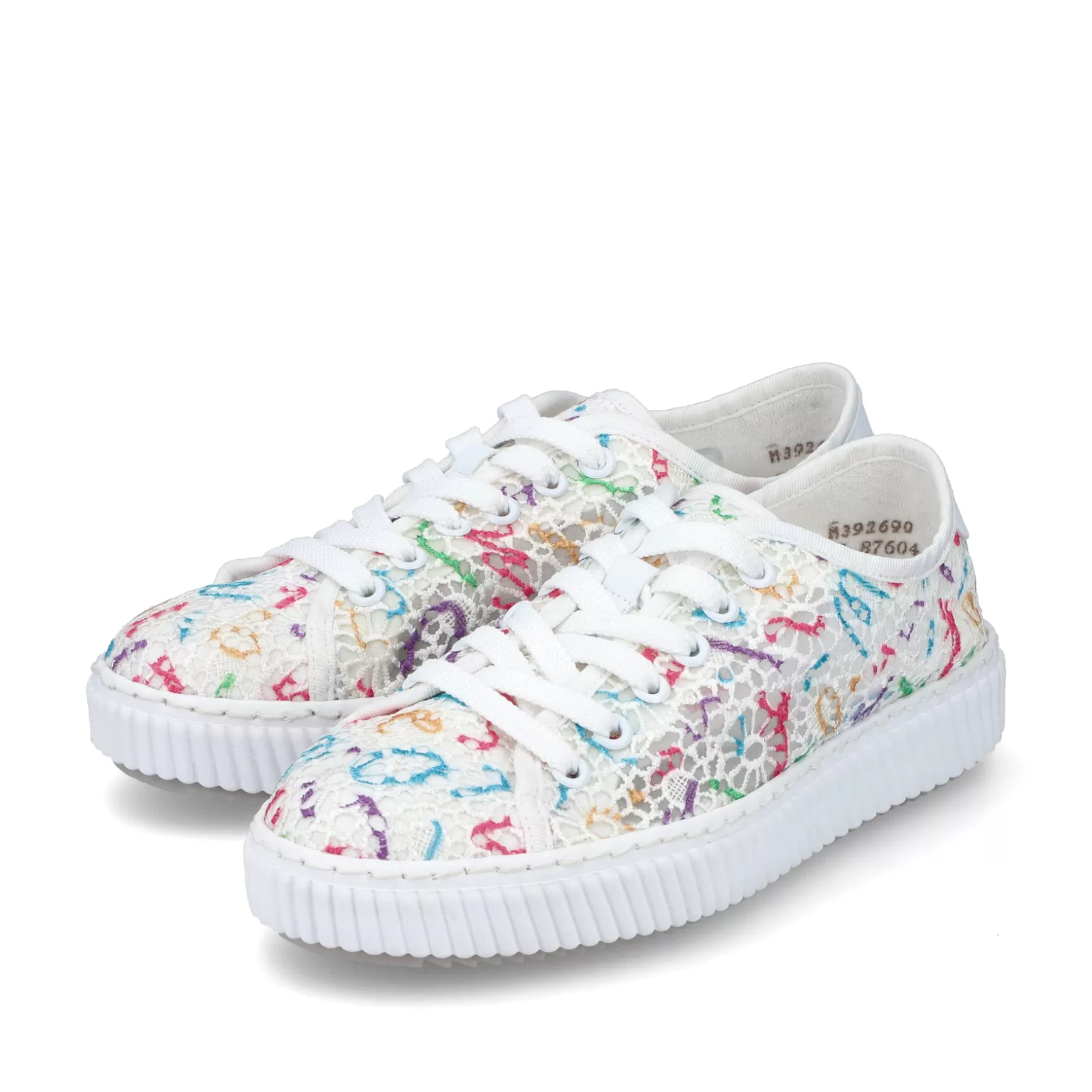 Women'S Sneaker Low Multi-Snow White-Rieker Fashion