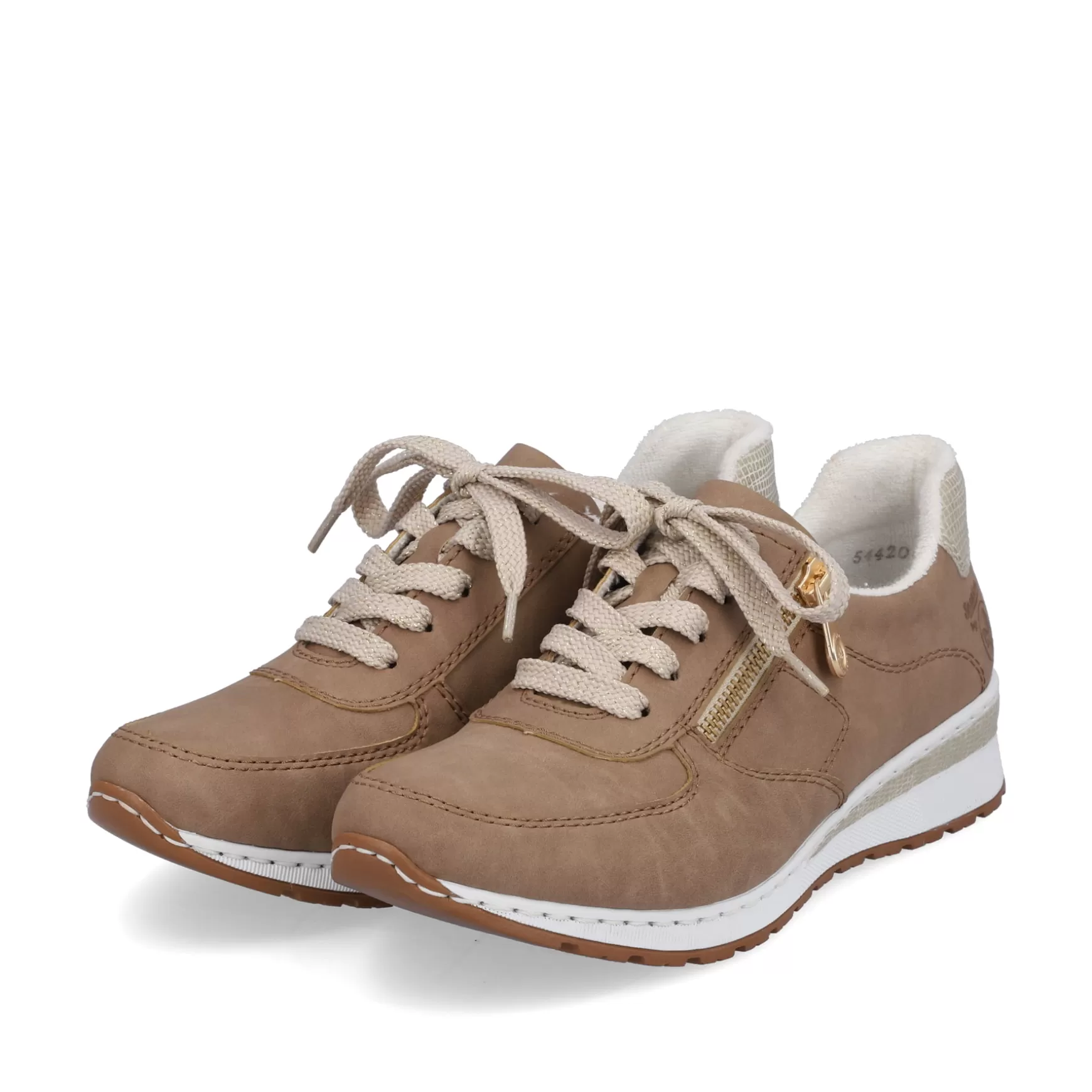 Women'S Sneaker Low Nut Brown-Rieker Fashion