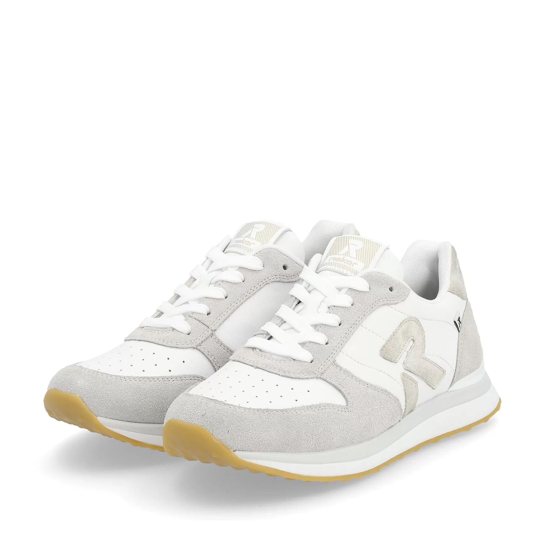 Women'S Sneaker Low Pearl-White Clay-Beige-Rieker Hot