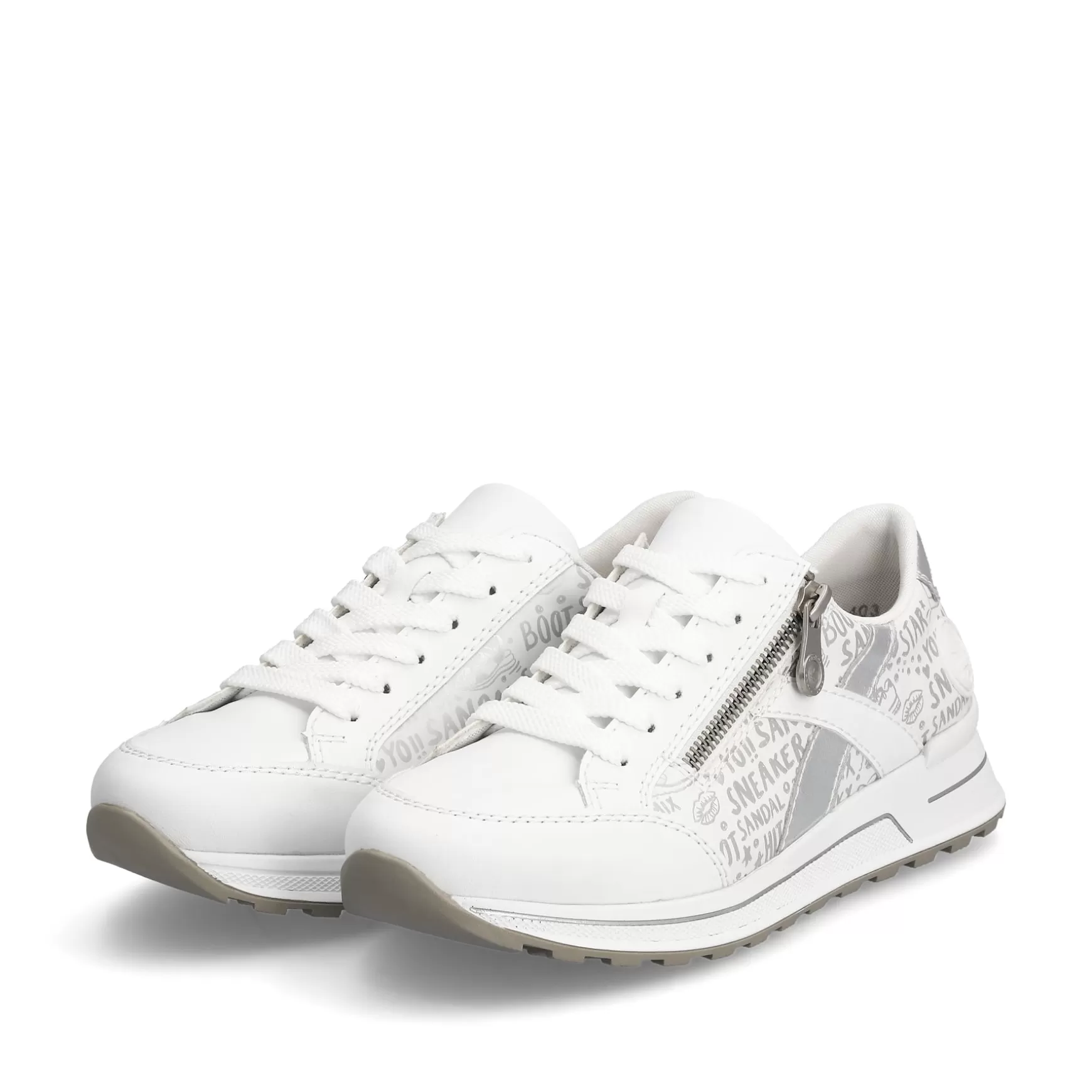 Women'S Sneaker Low Pure White-Rieker Sale