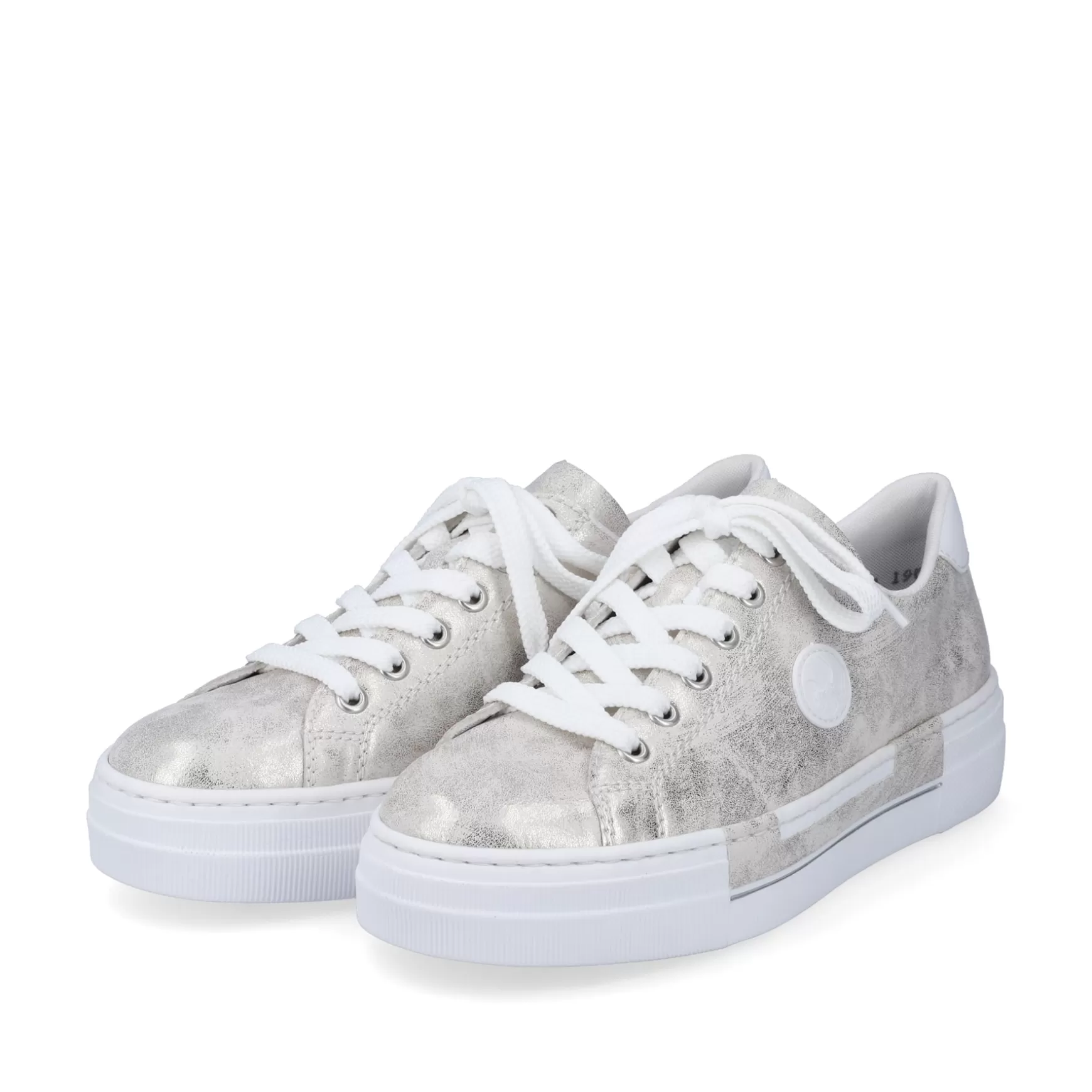 Women'S Sneaker Low Silver Metallic-Rieker Sale