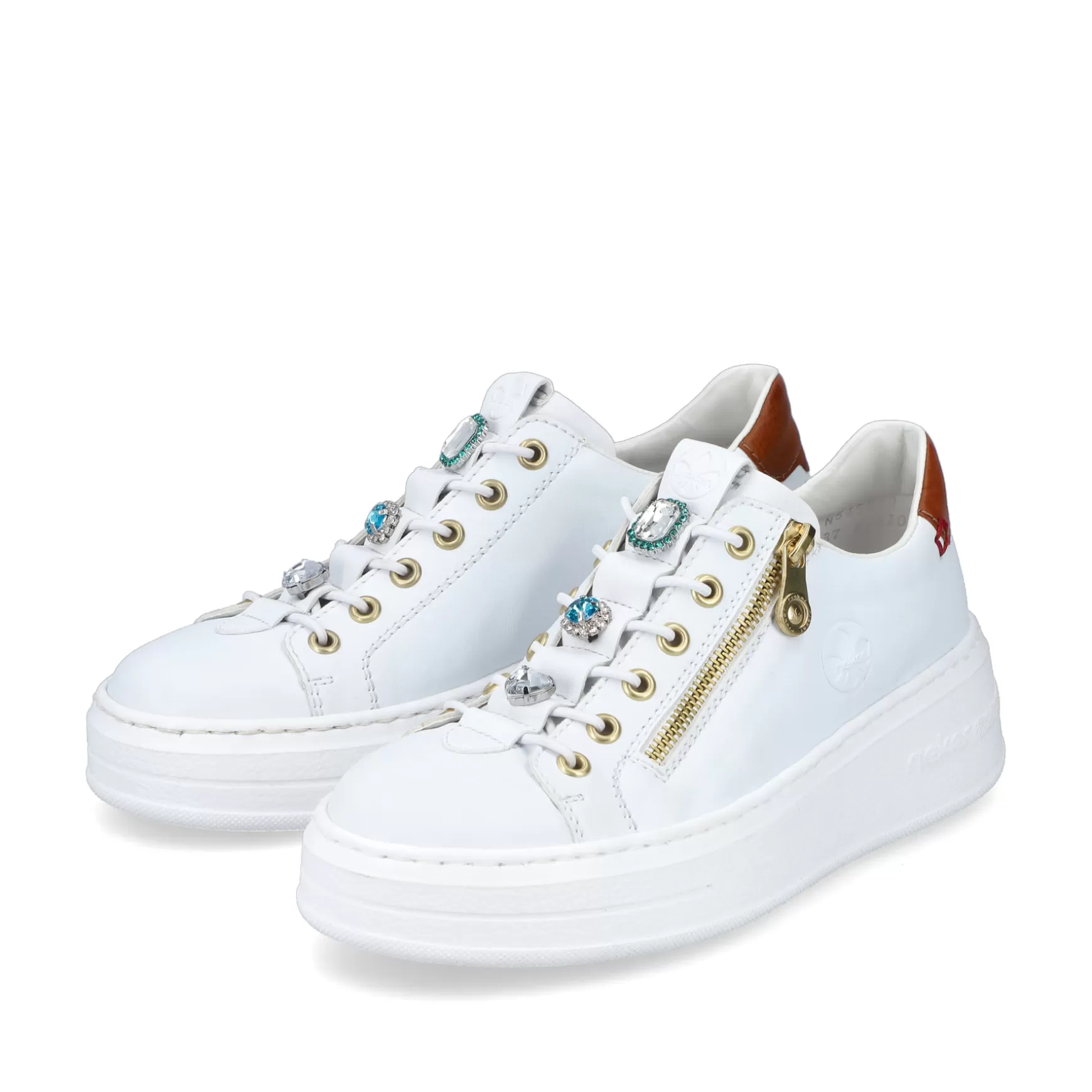 Women'S Sneaker Low Snow White-Rieker Online