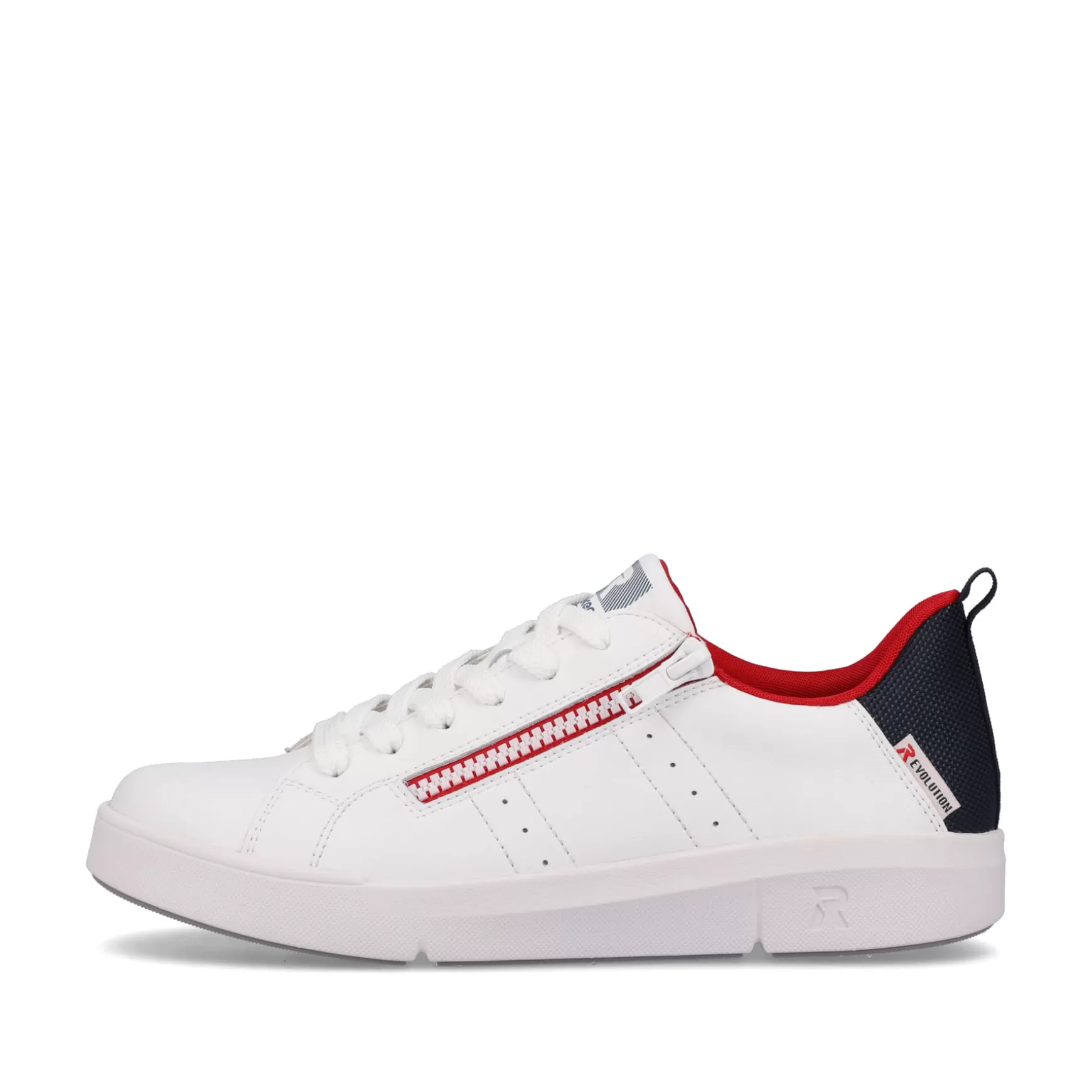 Women'S Sneaker Low Snow-White True-Red-Rieker Best Sale