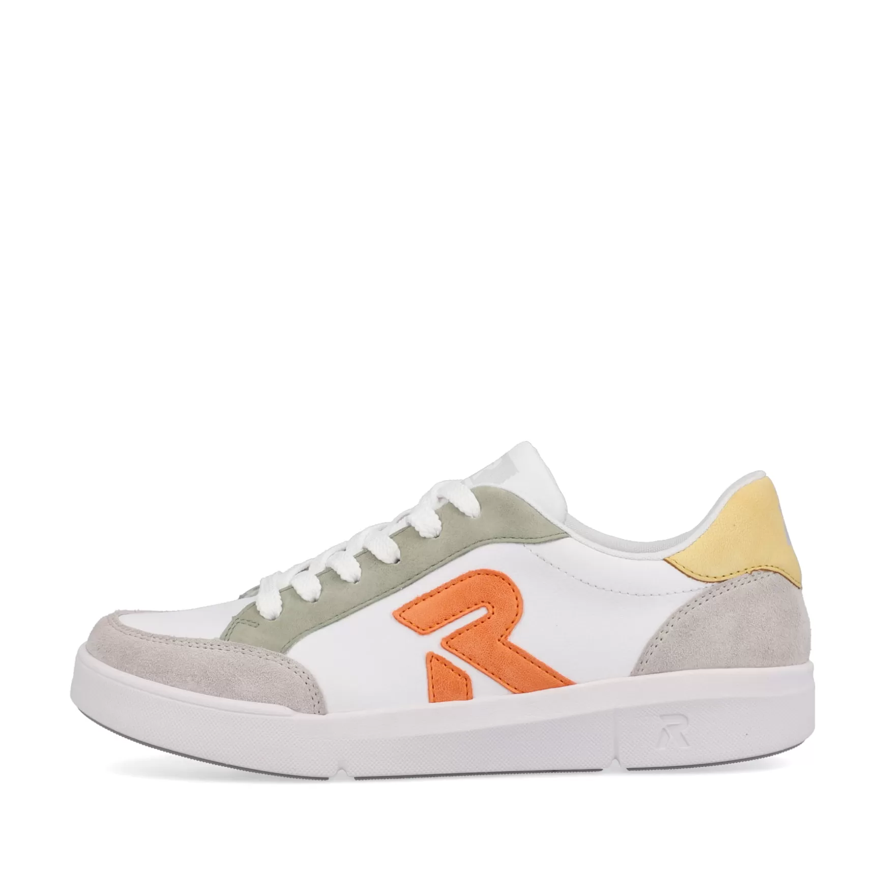 Women'S Sneaker Low Swan-White Arctic-Grey-Rieker Clearance